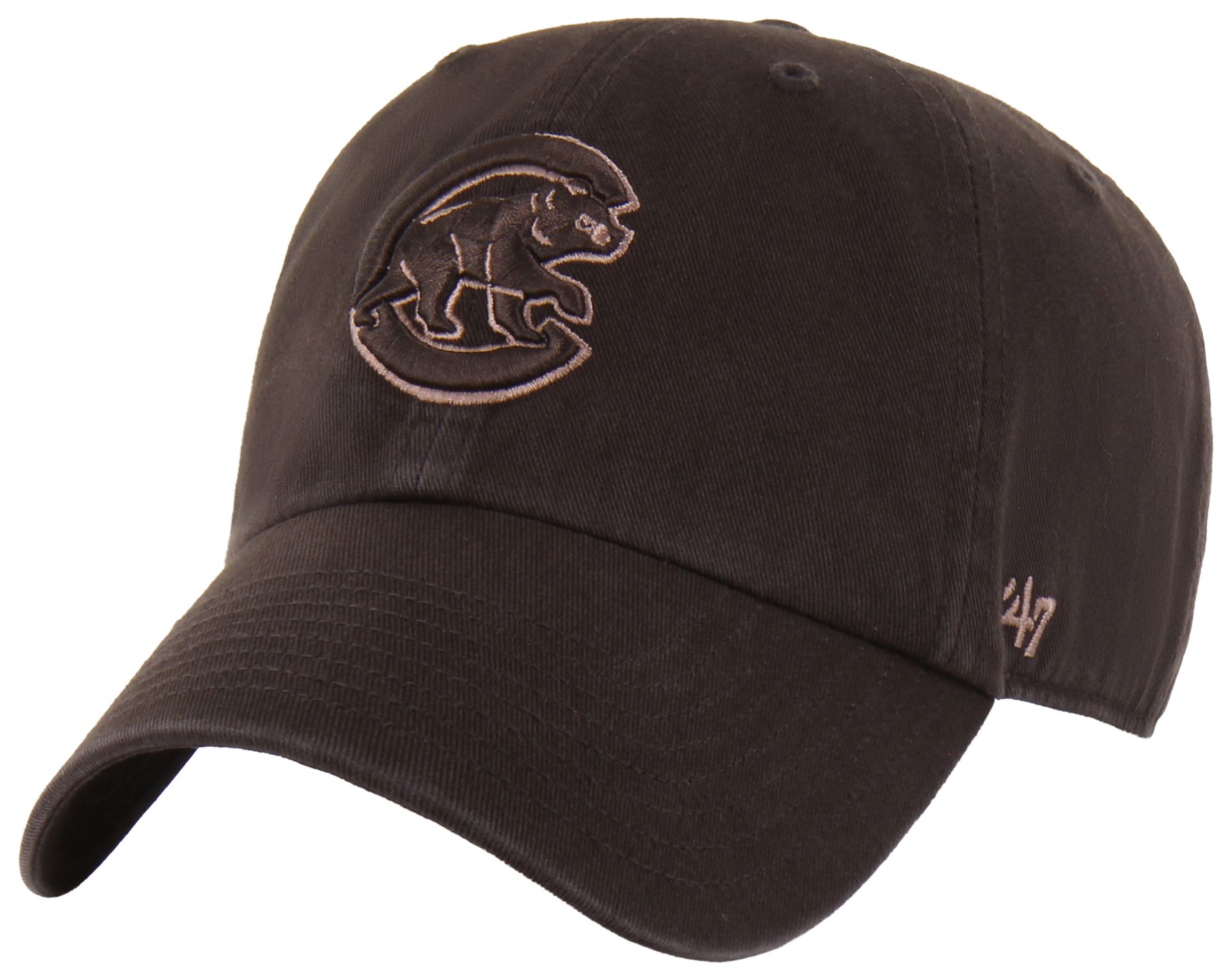 '47 Adult Chicago Cubs Brown Clean Up Adjustable Hat