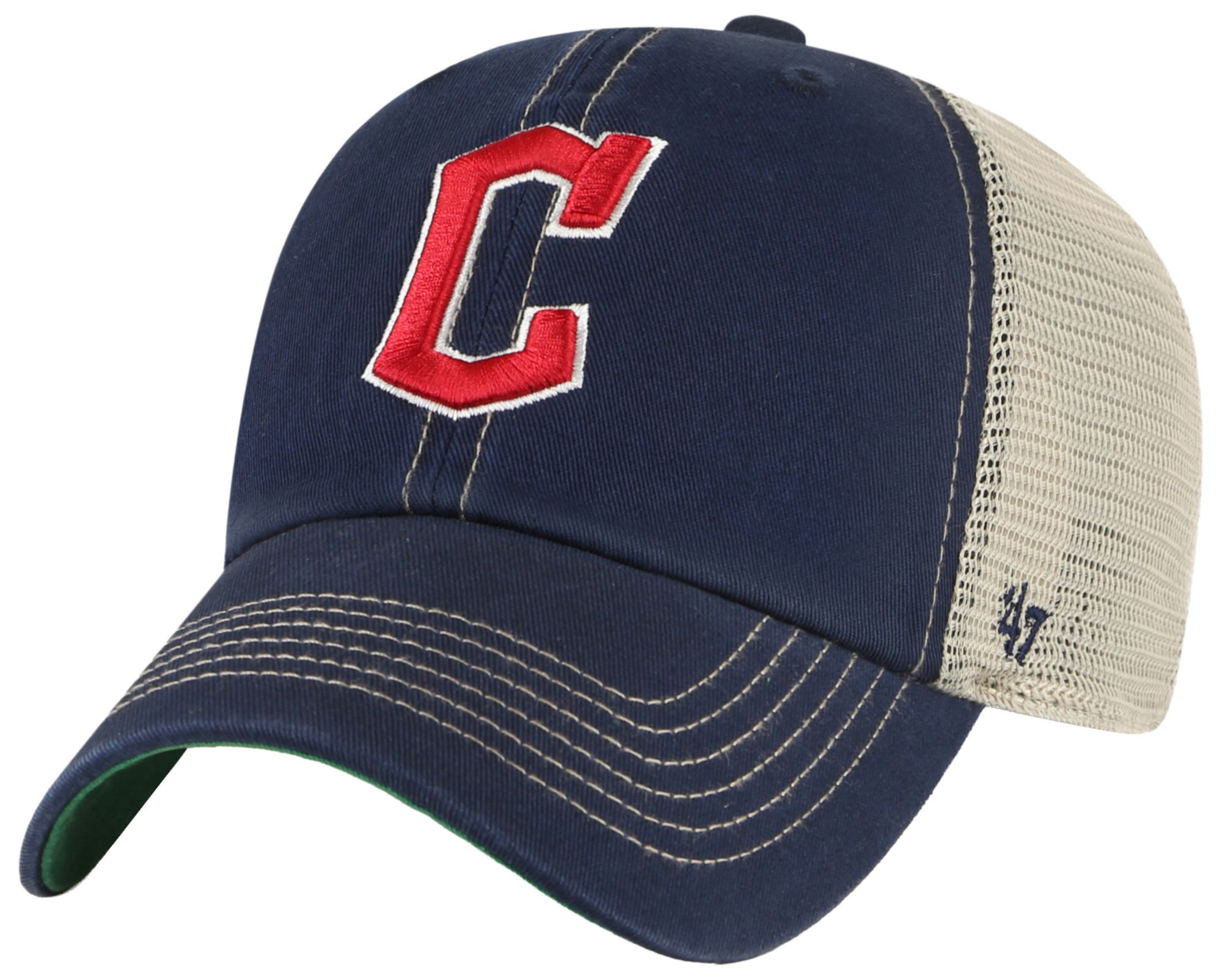 '47 Adult Cleveland Guardians Navy Trawler Clean Up Adjustable Hat