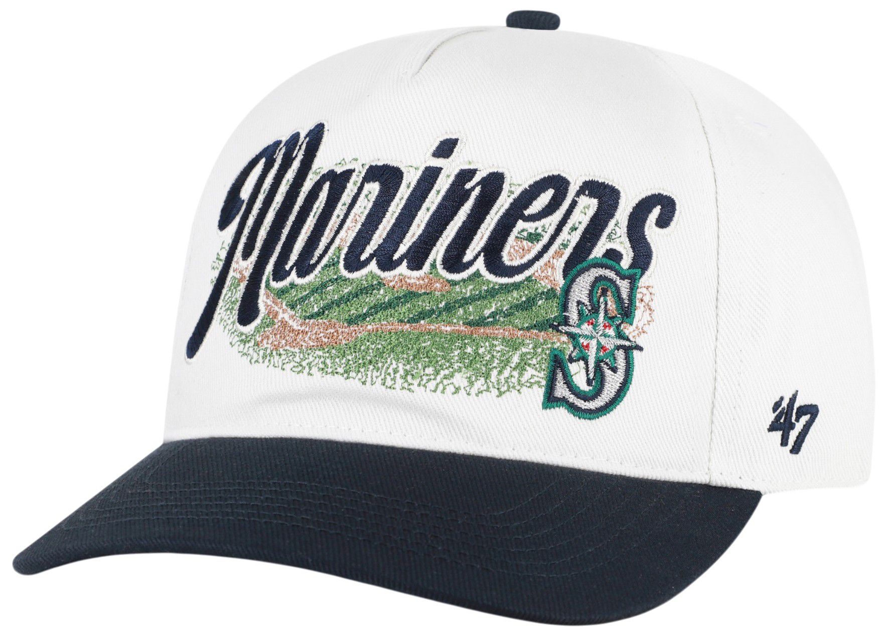 '47 Adult Seattle Mariners Cream Enfield Hitch Adjustable Hat