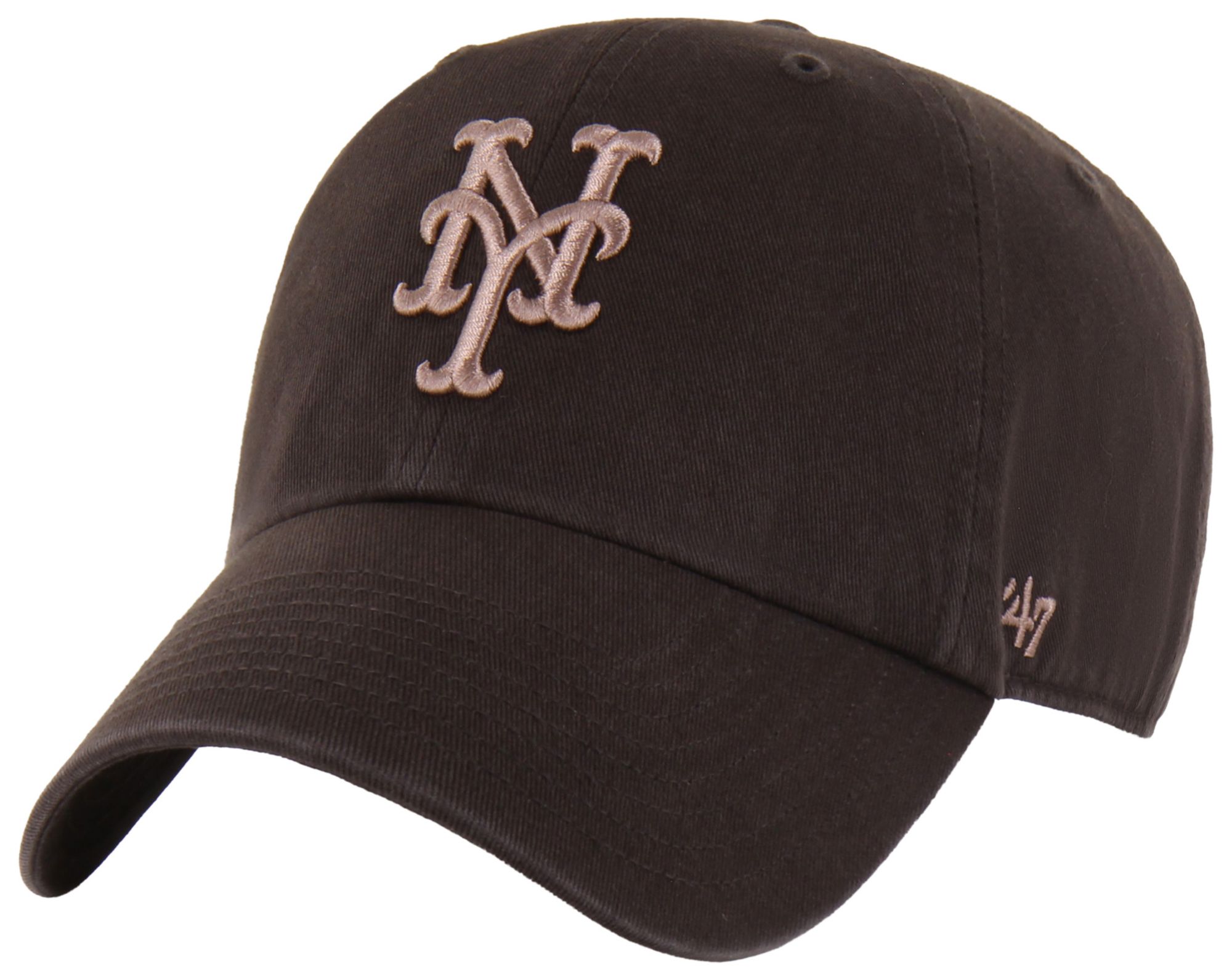 '47 Adult New York Mets Brown Clean Up Adjustable Hat