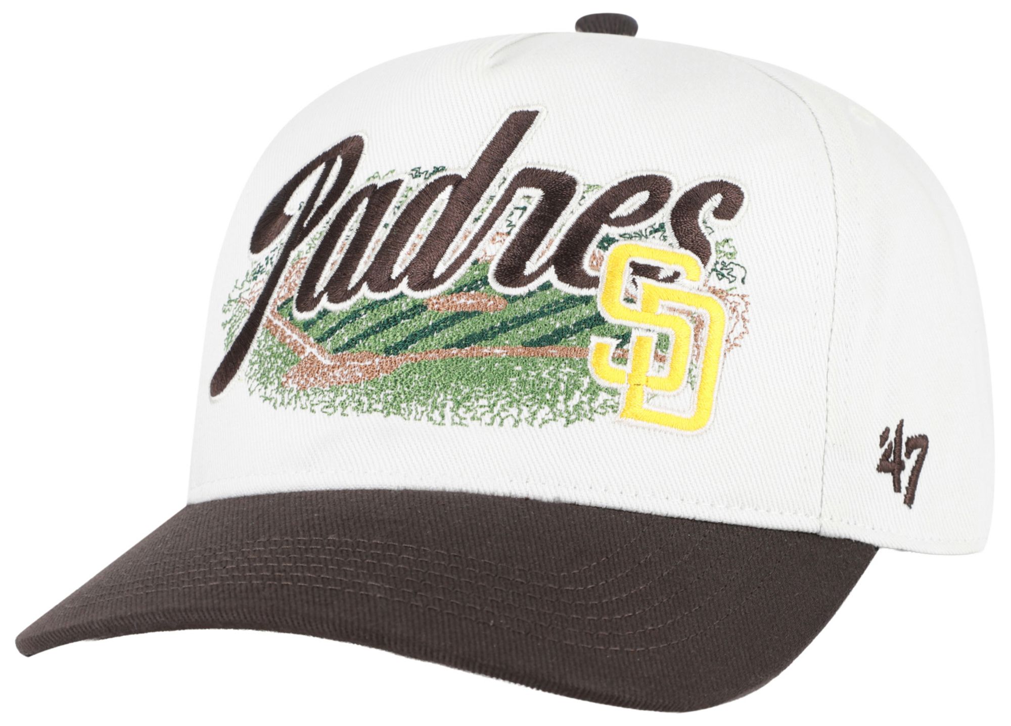 '47 Adult San Diego Padres Cream Enfield Hitch Adjustable Hat