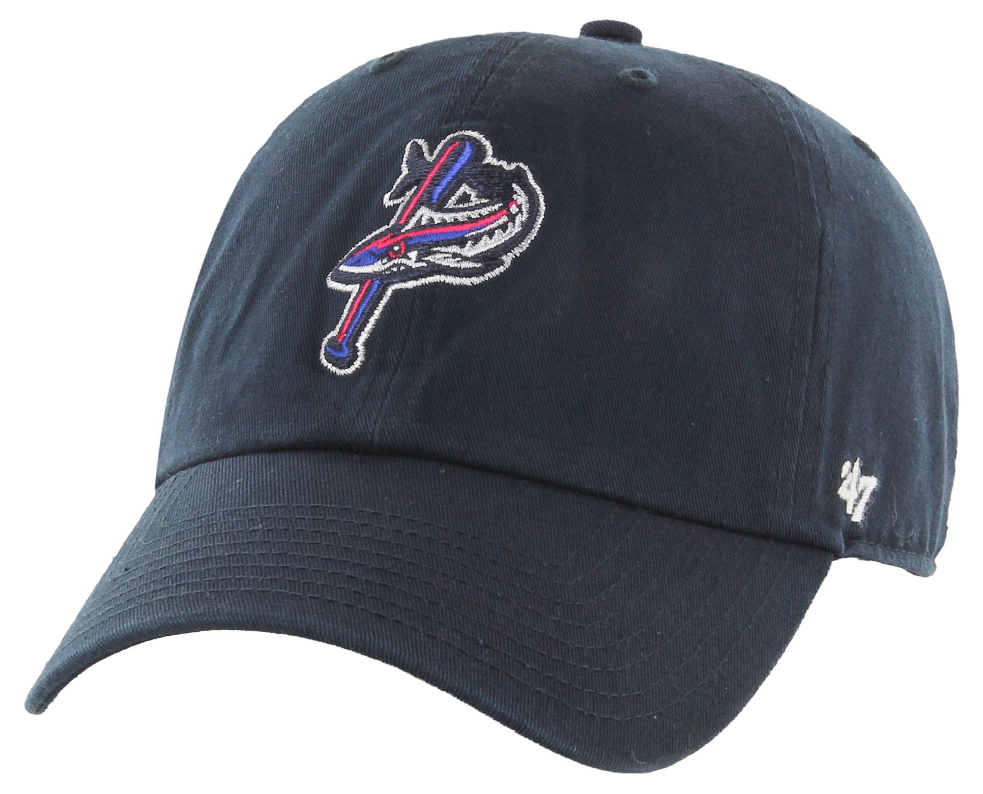 '47 Adult Pensacola Blue Wahoos Navy Core Clean Up Adjustable Hat