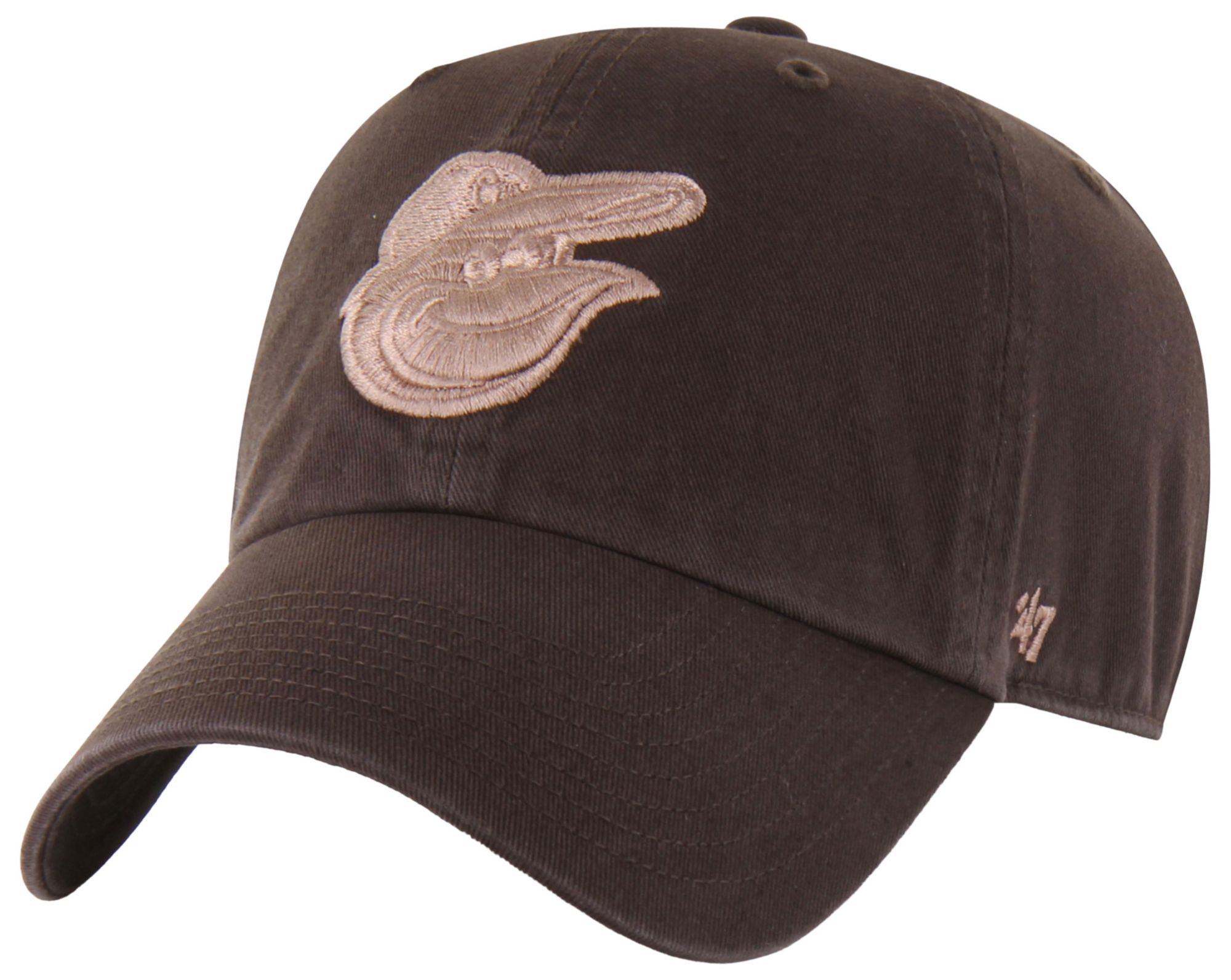 '47 Adult Baltimore Orioles Brown Clean Up Adjustable Hat