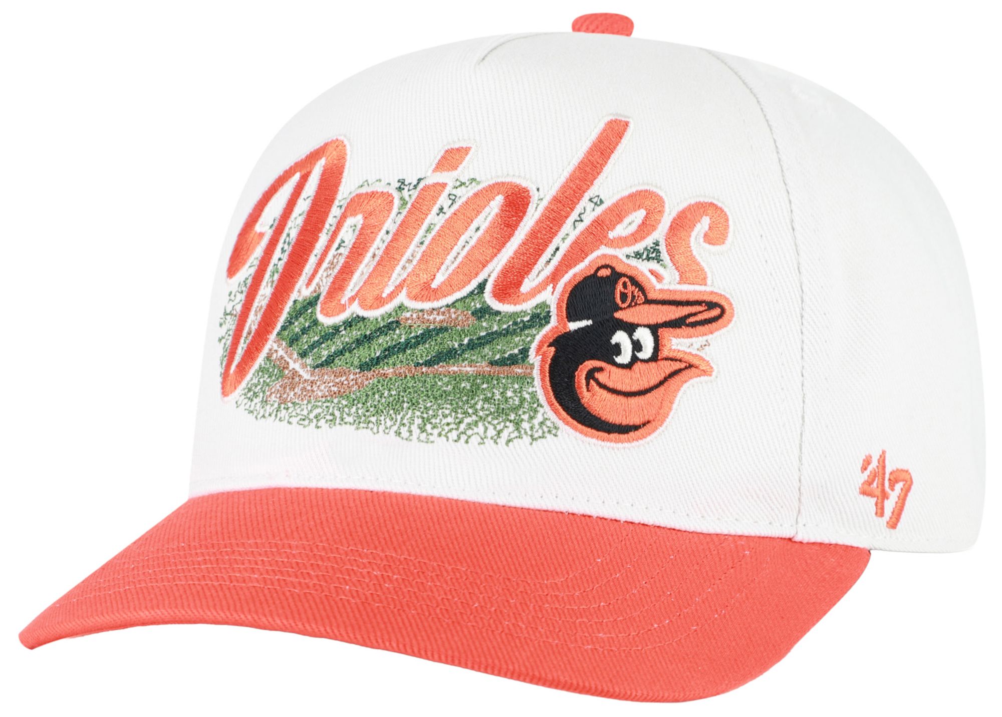 '47 Adult Baltimore Orioles Cream Enfield Hitch Adjustable Hat