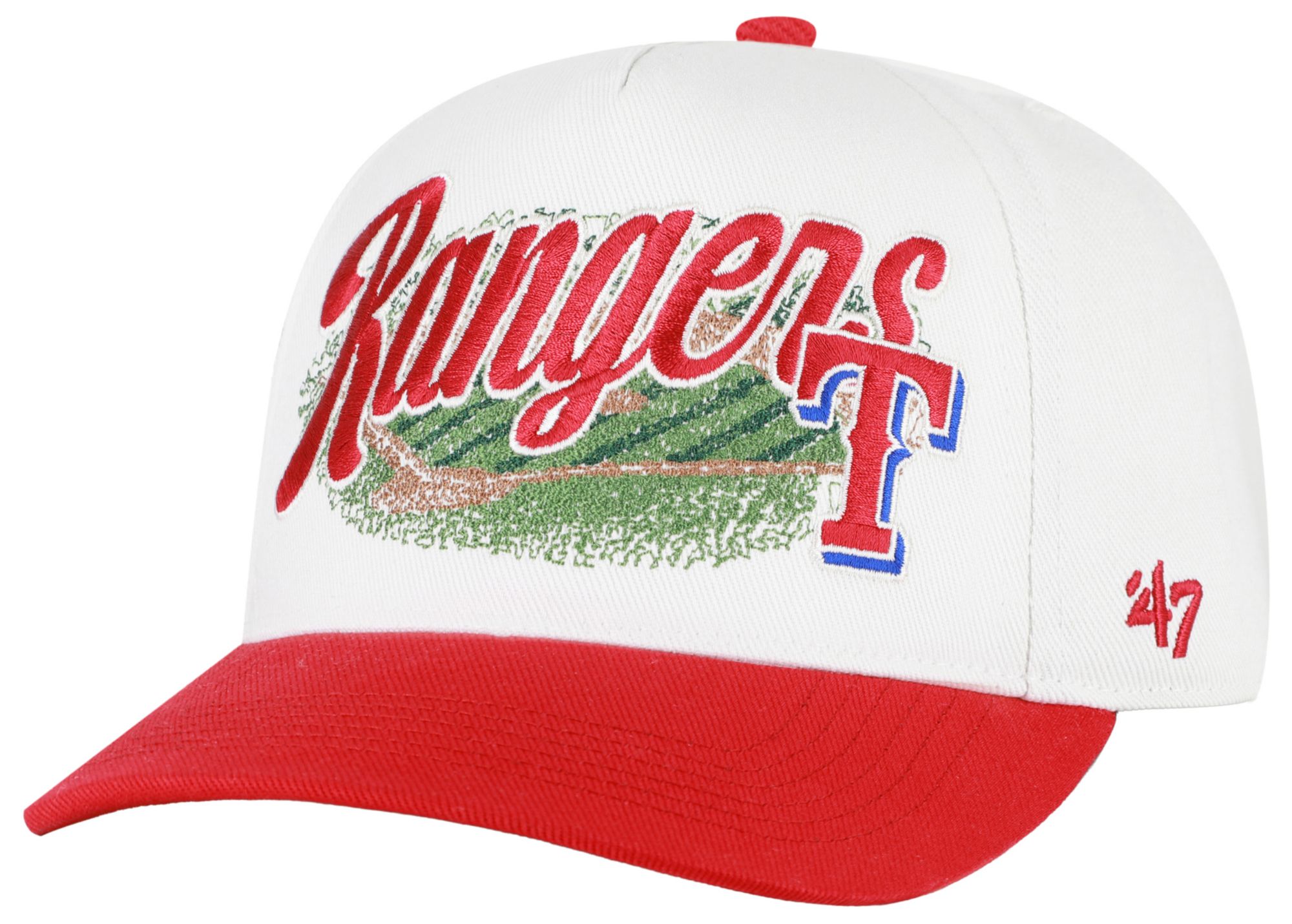 '47 Adult Texas Rangers Cream Enfield Hitch Adjustable Hat