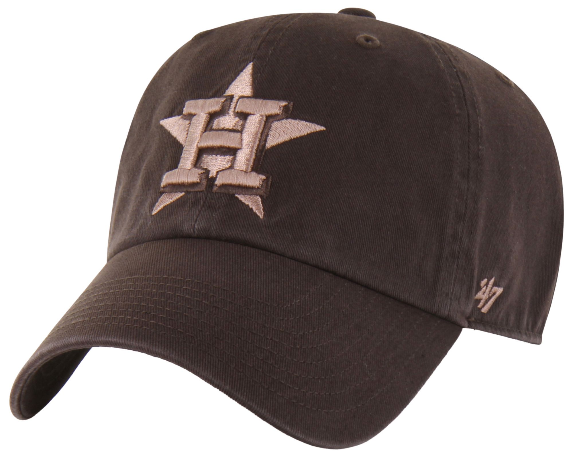 '47 Adult Houston Astros Brown Clean Up Adjustable Hat