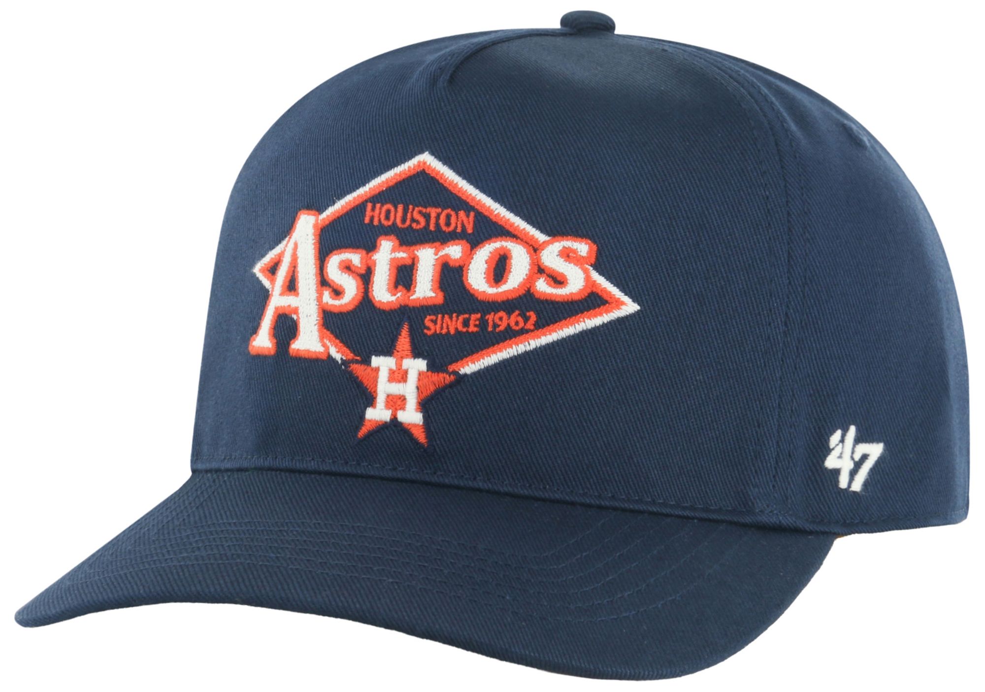 '47 Adult Houston Astros Navy Golden Diamond Hitch Adjustable Hat