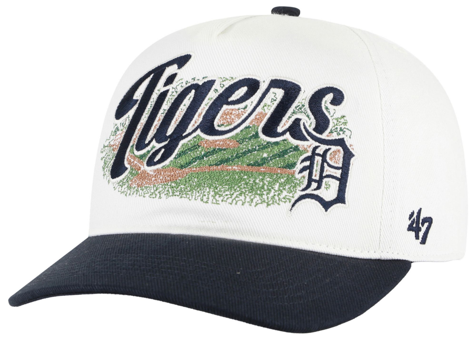 '47 Adult Detroit Tigers Cream Enfield Hitch Adjustable Hat