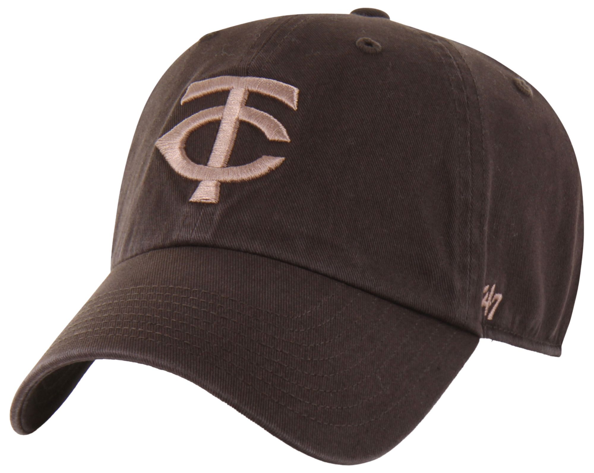 '47 Adult Minnesota Twins Brown Clean Up Adjustable Hat