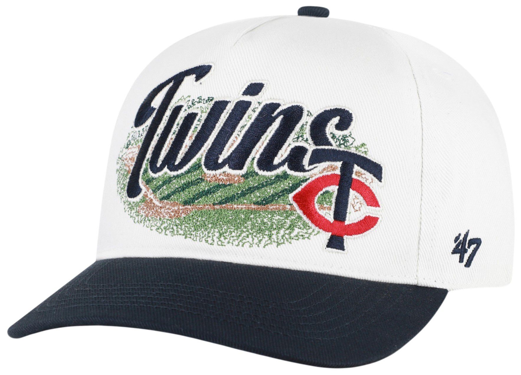 '47 Adult Minnesota Twins Cream Enfield Hitch Adjustable Hat