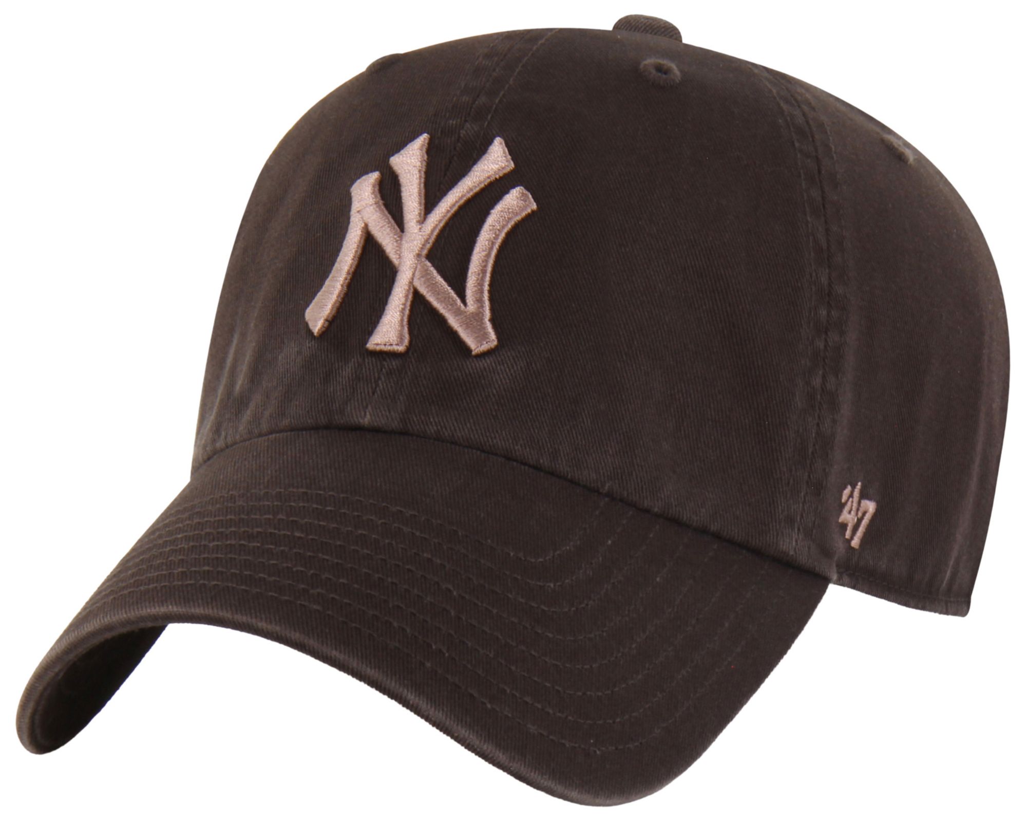 '47 Adult New York Yankees Brown Clean Up Adjustable Hat
