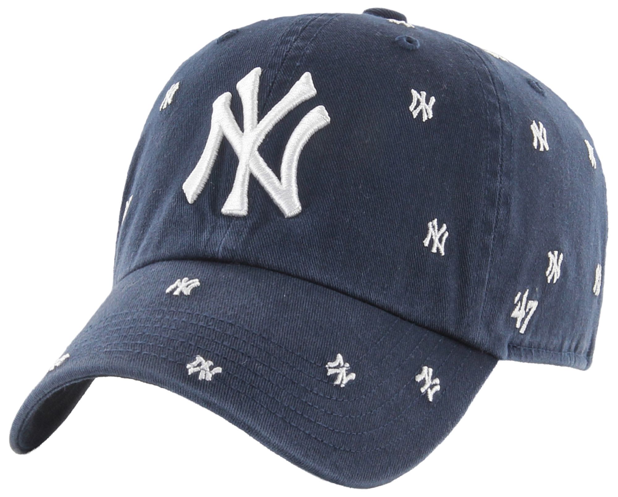 '47 Adult New York Yankees Navy Confetti Clean Up Adjustable Hat