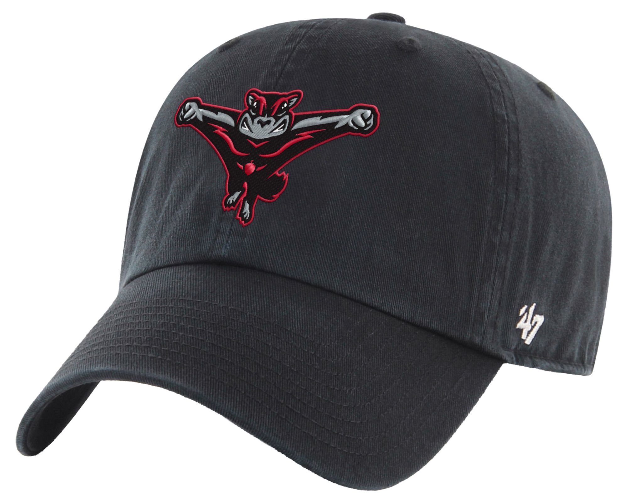 '47 Adult Richmond Flying Squirrels Black Core Clean Up Adjustable Hat