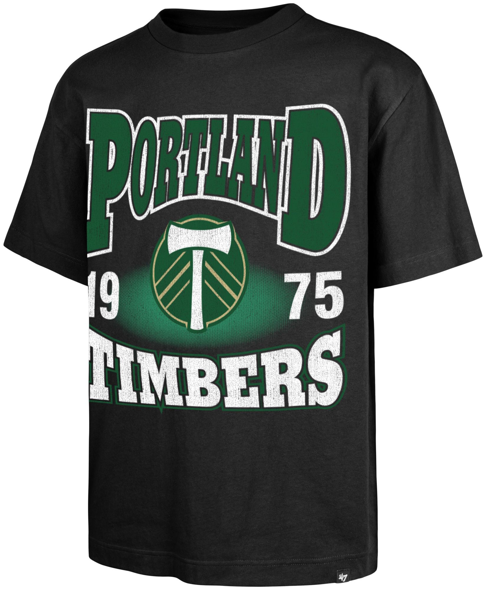 '47 Adult Portland Timbers 2026 Black Rockem Foundation T-Shirt