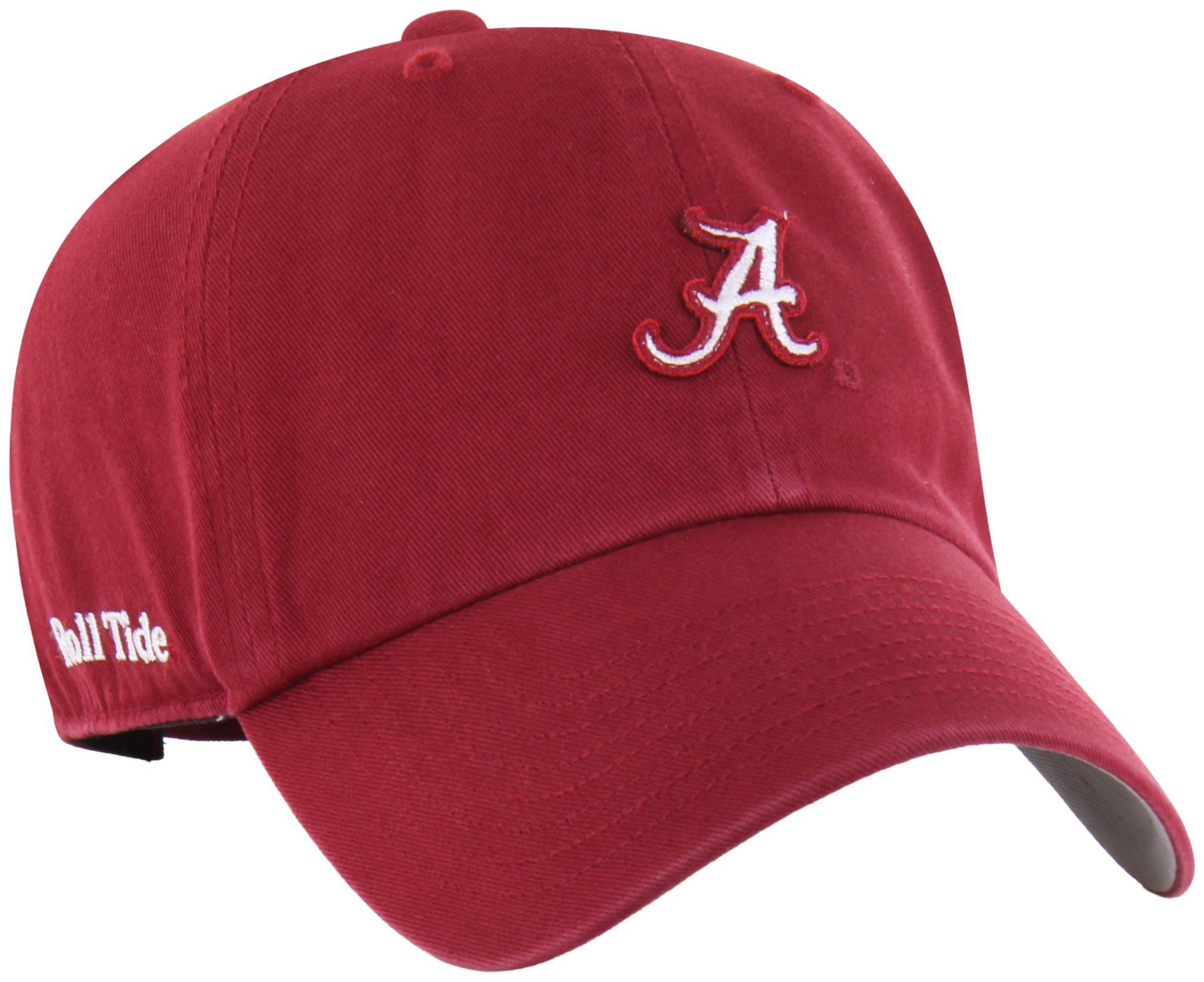 '47 Adult Alabama Crimson Tide Razor Red Micro Logo Clean Up Adjustable Hat