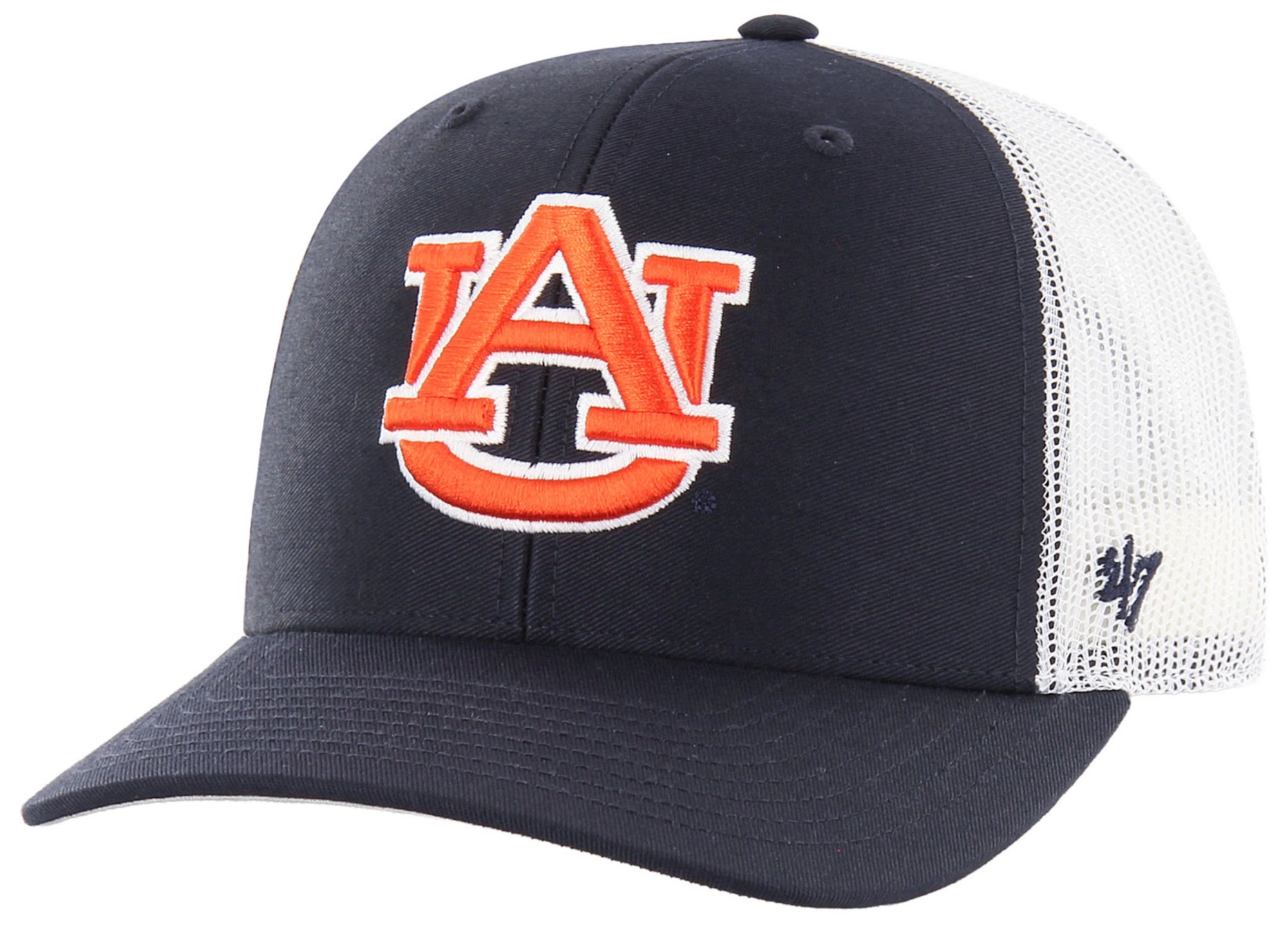 '47 Adult Auburn Tigers Navy Logo Adjustable Trucker Hat