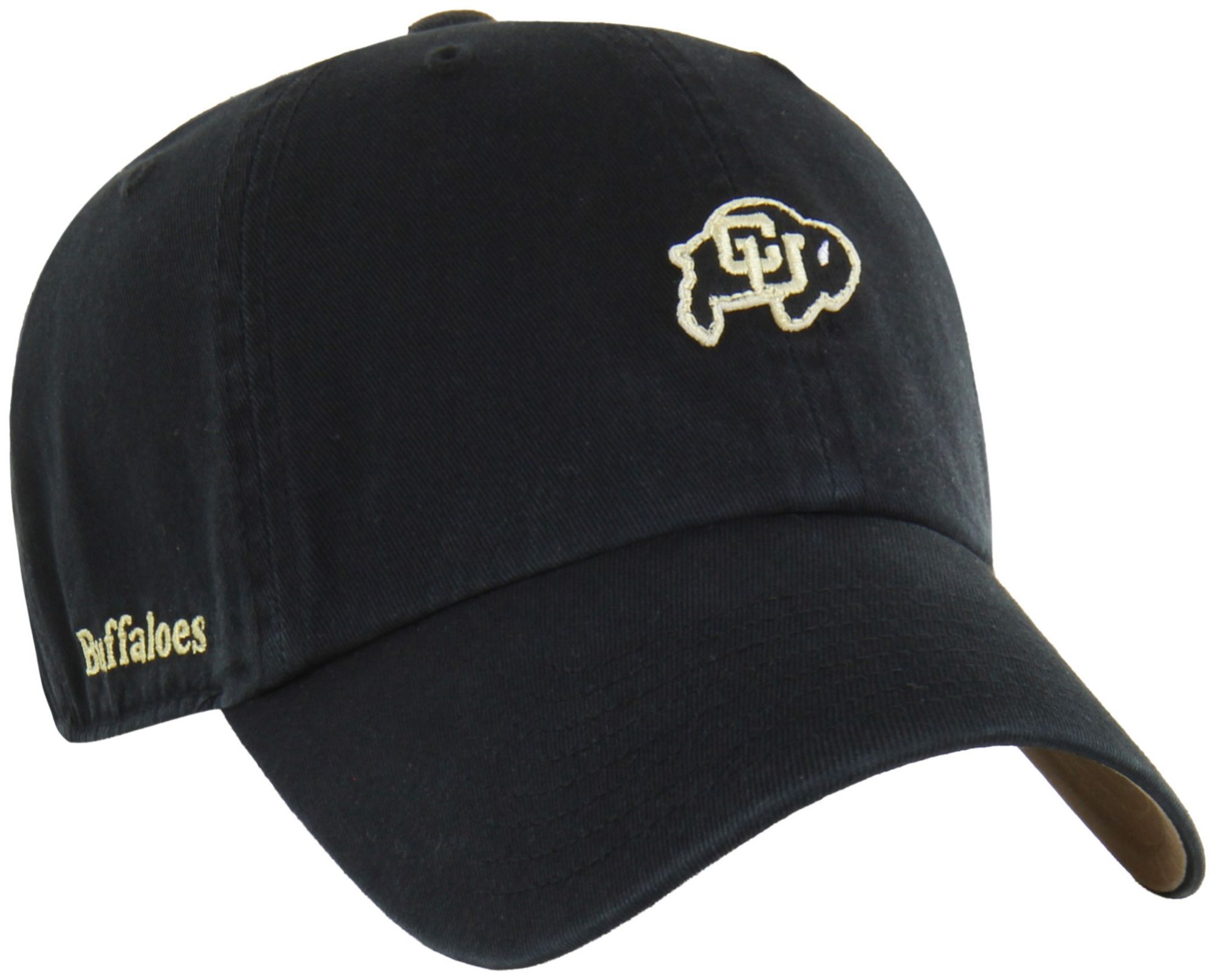 '47 Adult Colorado Buffaloes Black Micro Logo Clean Up Adjustable Hat, Men's