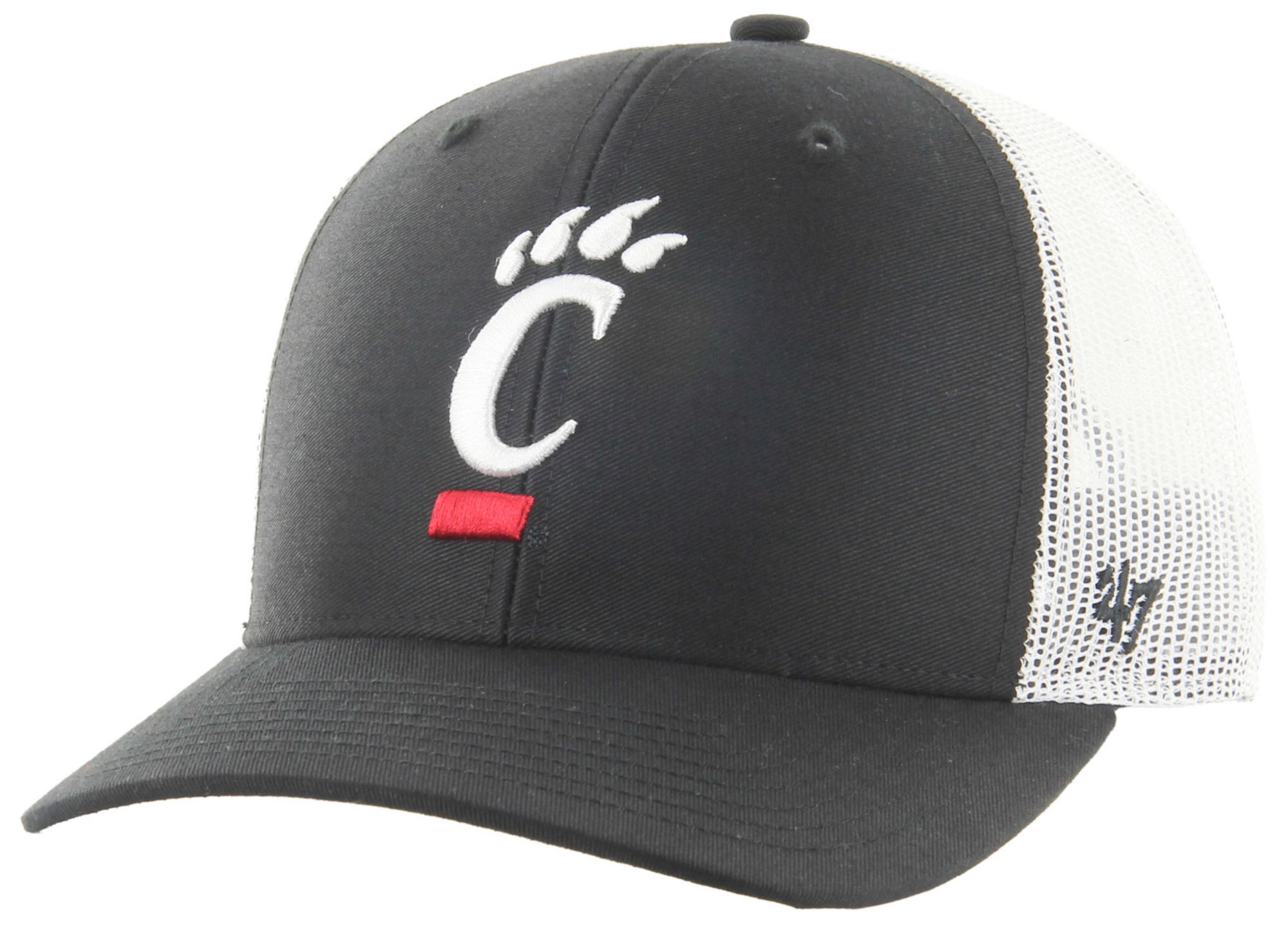'47 Adult Cincinnati Bearcats Black Logo Adjustable Trucker Hat
