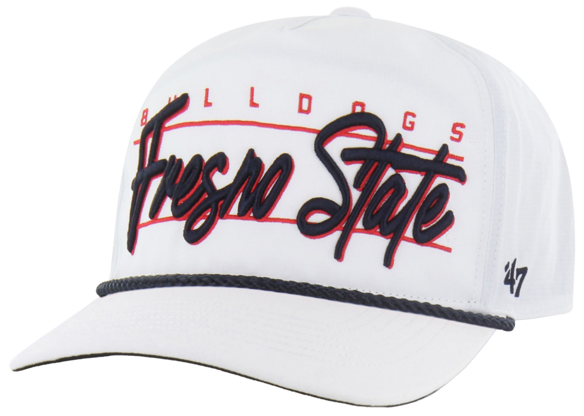'47 Adult Fresno State Bulldogs White Brrr Condor Hitch Adjustable Hat