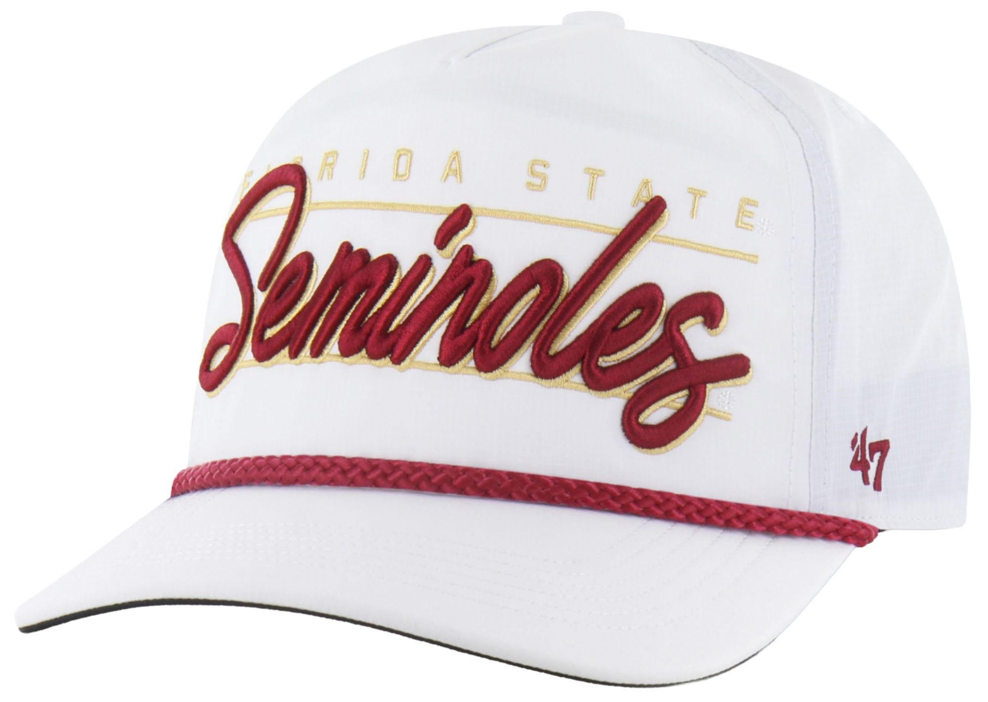 '47 Adult Florida State Seminoles White Brrr Condor Hitch Adjustable Hat