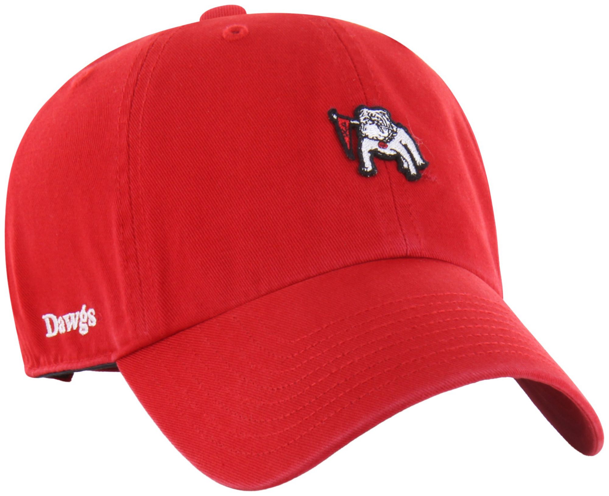 '47 Adult Georgia Bulldogs Red Micro Logo Clean Up Adjustable Hat