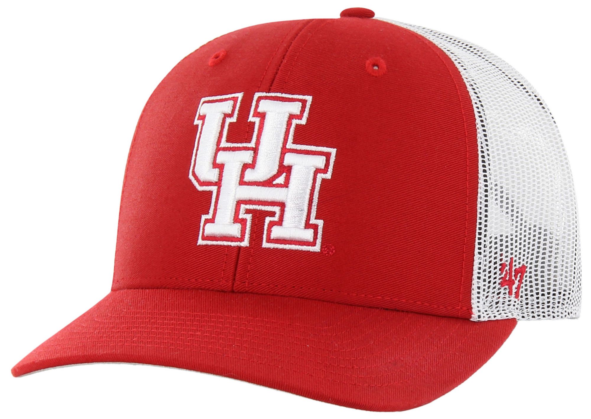 '47 Adult Houston Cougars Red Logo Adjustable Trucker Hat