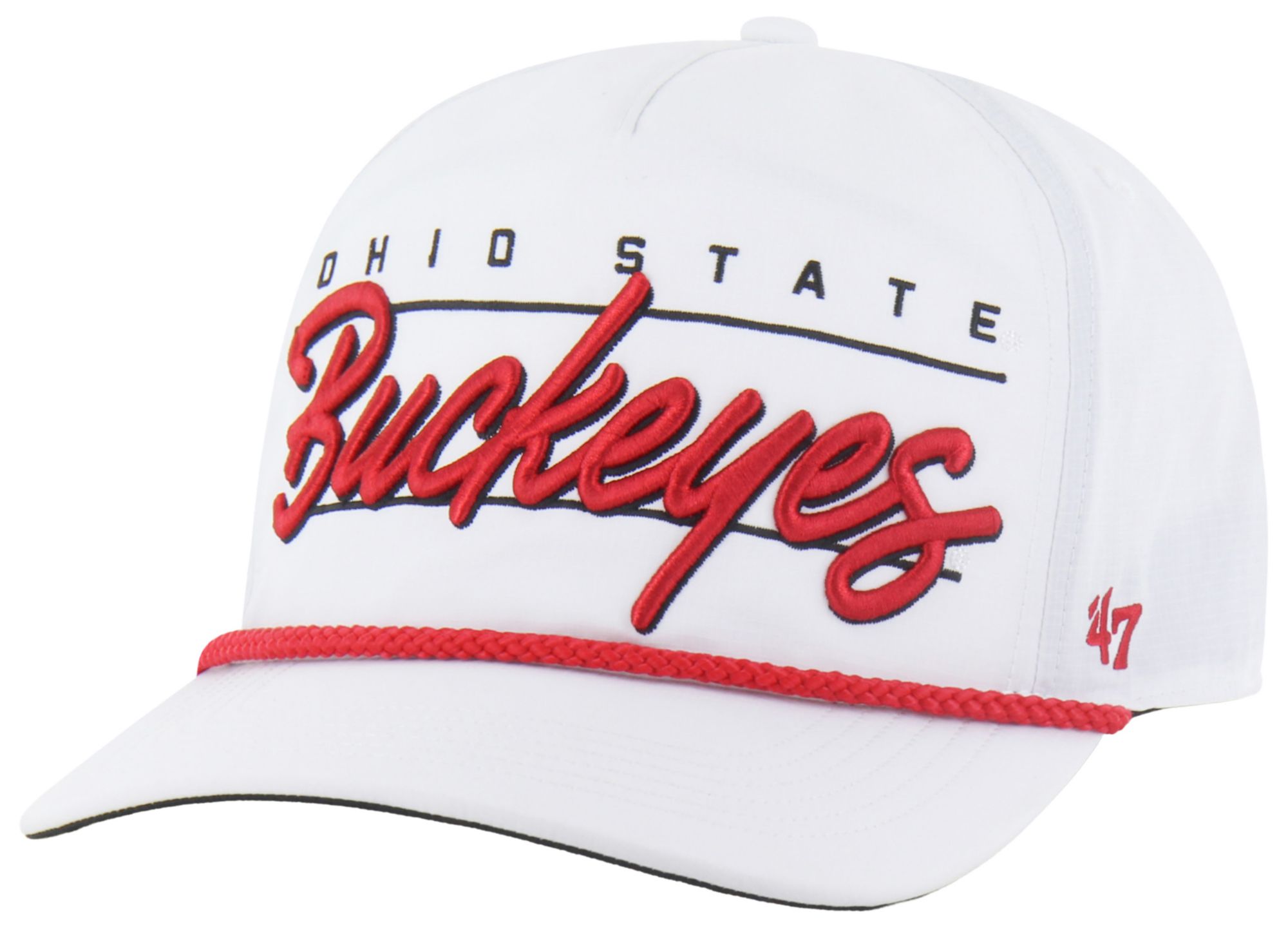 '47 Adult Ohio State Buckeyes White Brrr Condor Hitch Adjustable Hat