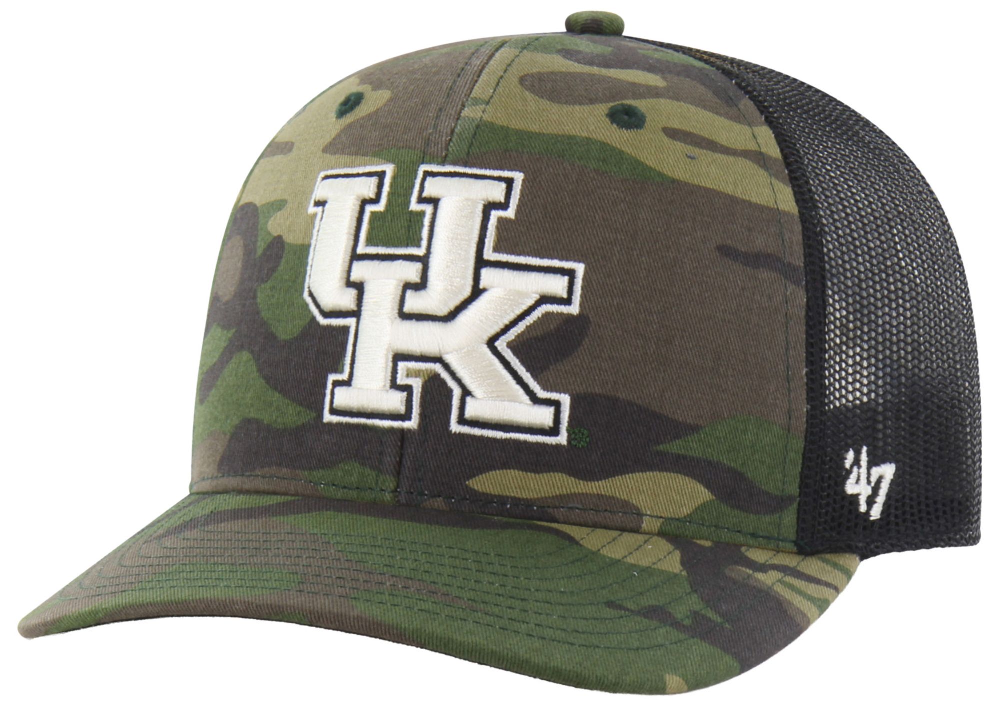 '47 Adult Kentucky Wildcats Camo Trucker Adjustable Hat