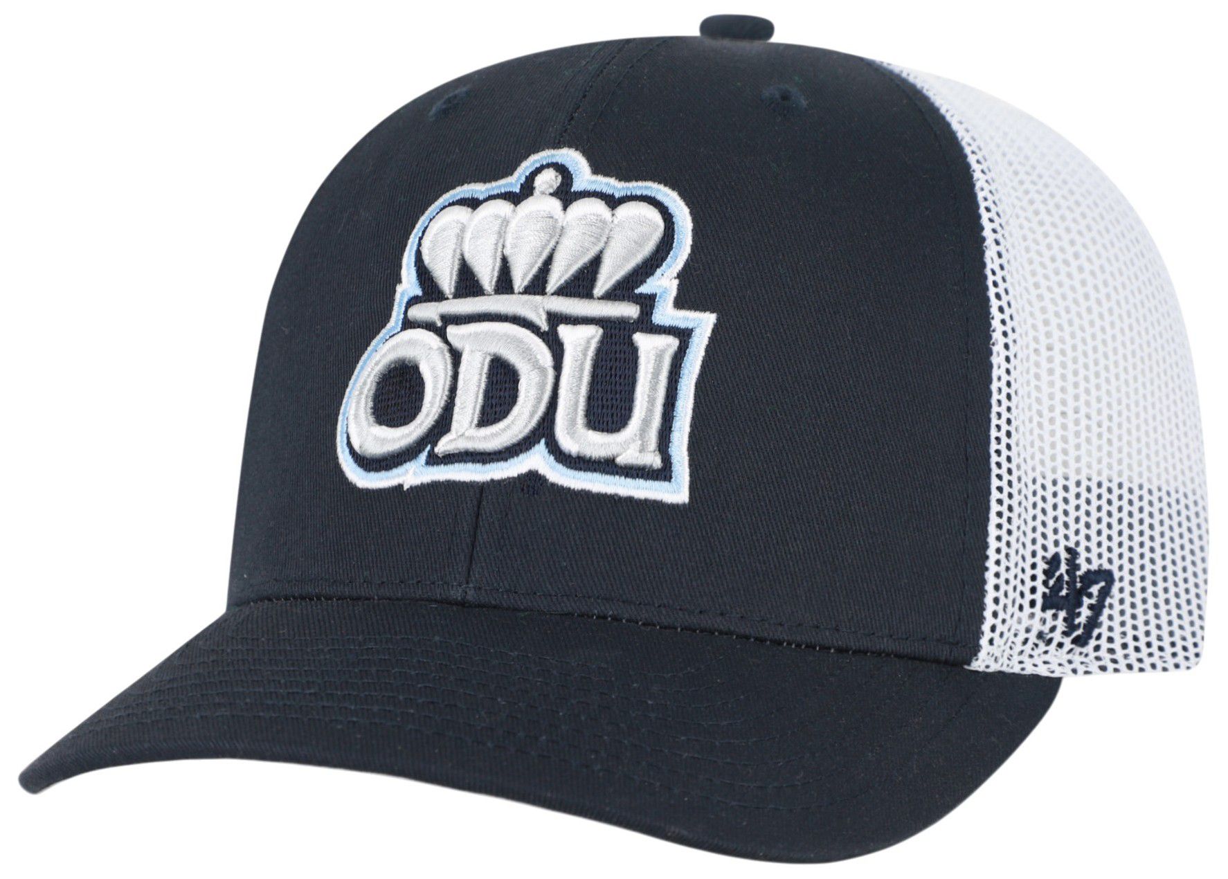'47 Adult Old Dominion Monarchs Navy Logo Adjustable Trucker Hat