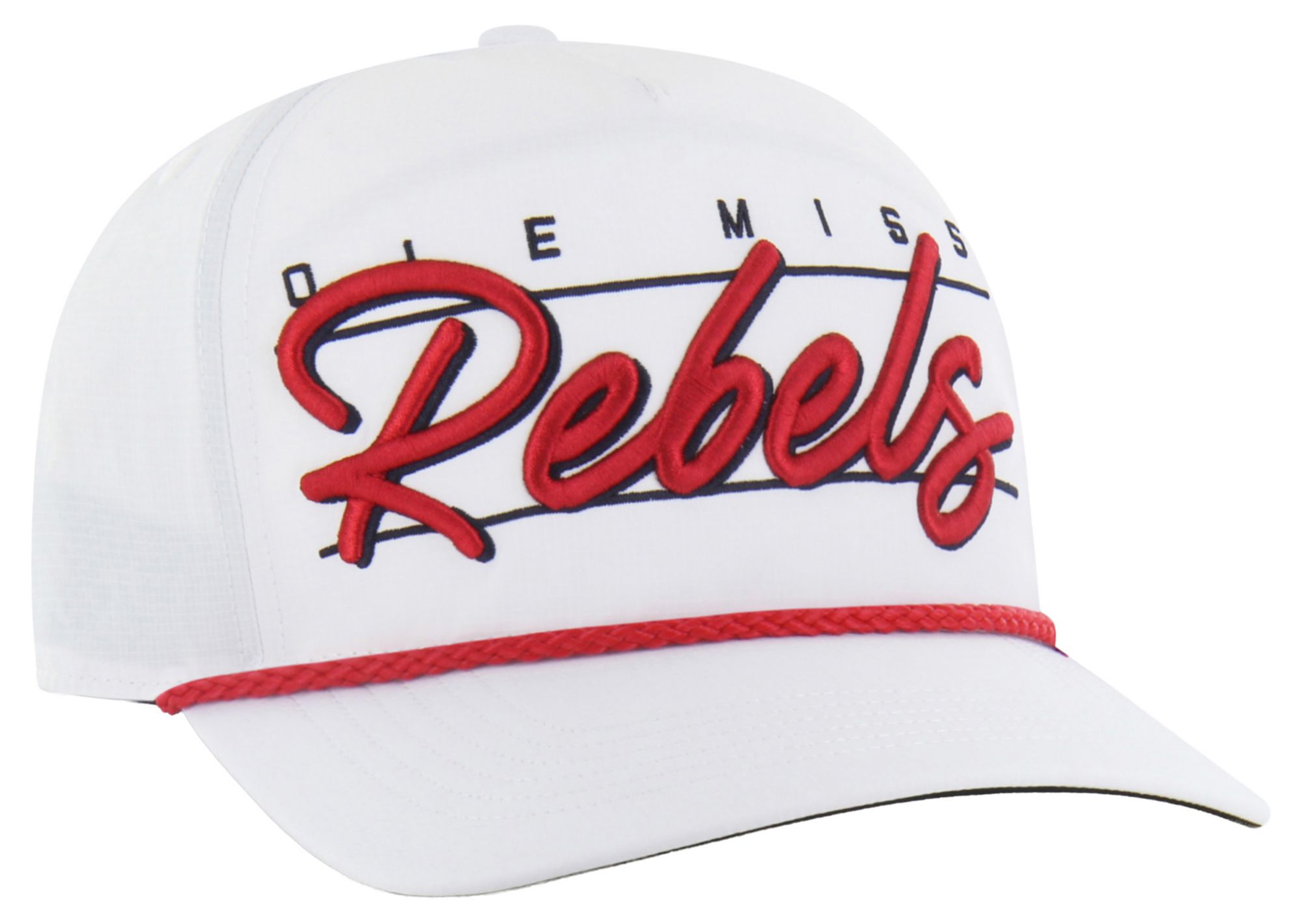 '47 Adult Ole Miss Rebels White Brrr Condor Hitch Adjustable Hat