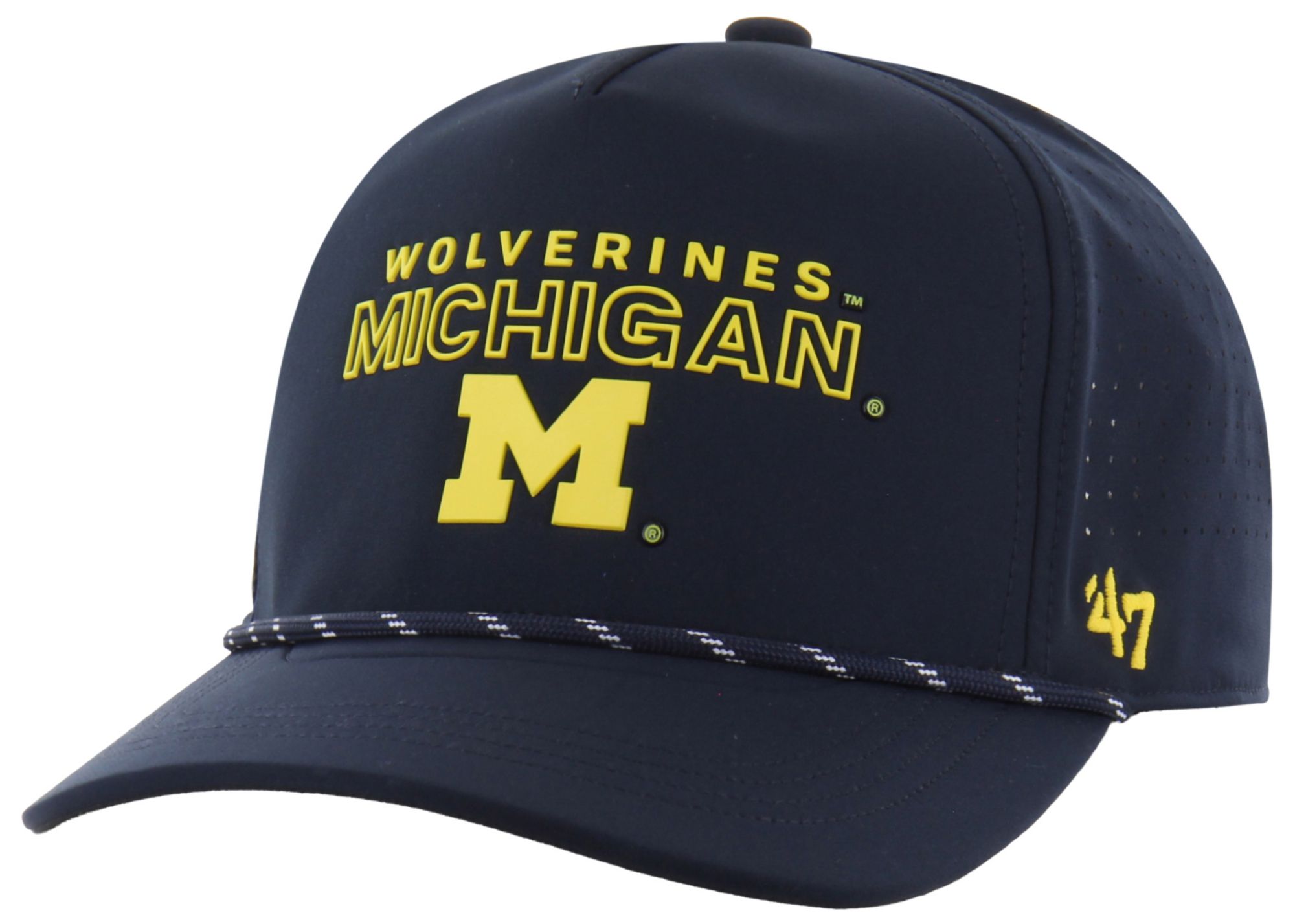 '47 Adult Michigan Wolverines Navy Brrr Pro Vault Hitch Adjustable Hat