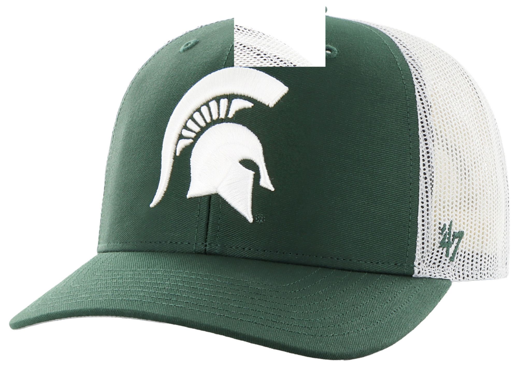 '47 Adult Michigan State Spartans Dark Green Logo Adjustable Trucker Hat