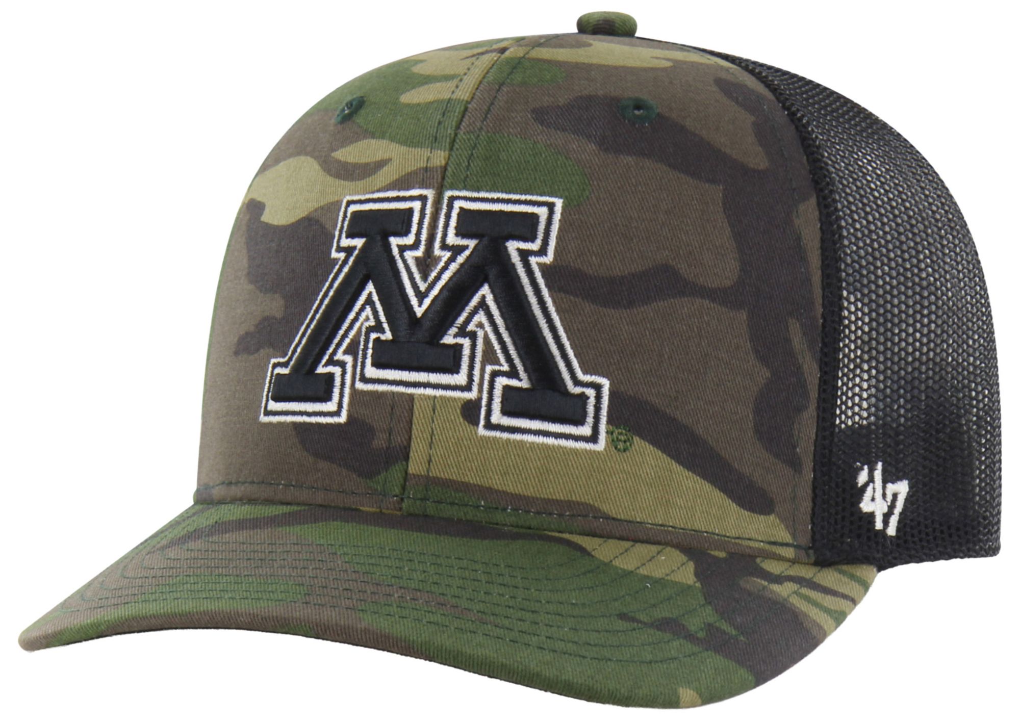 '47 Adult Minnesota Golden Gophers Camo Trucker Adjustable Hat