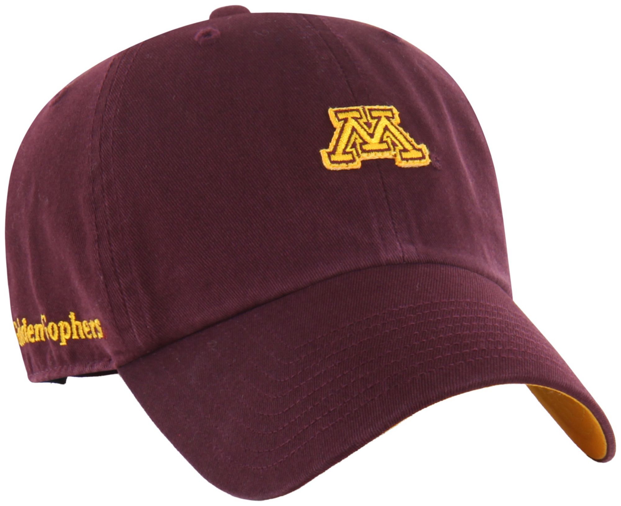 '47 Adult Minnesota Golden Gophers Dark Maroon Micro Logo Clean Up Adjustable Hat
