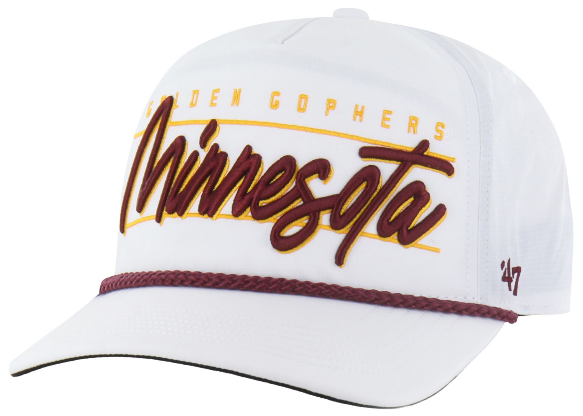 '47 Adult Minnesota Golden Gophers White Brrr Condor Hitch Adjustable Hat