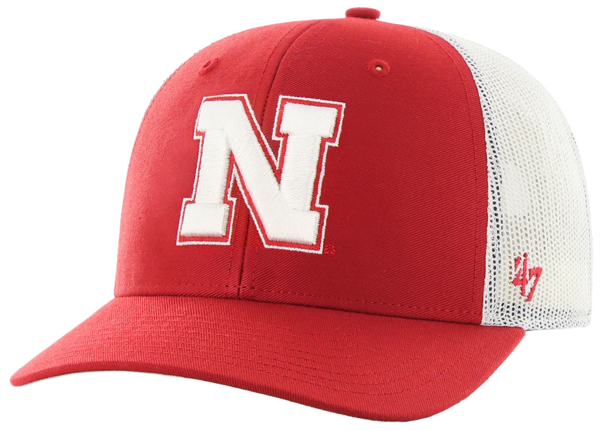 '47 Adult Nebraska Cornhuskers Red Logo Adjustable Trucker Hat