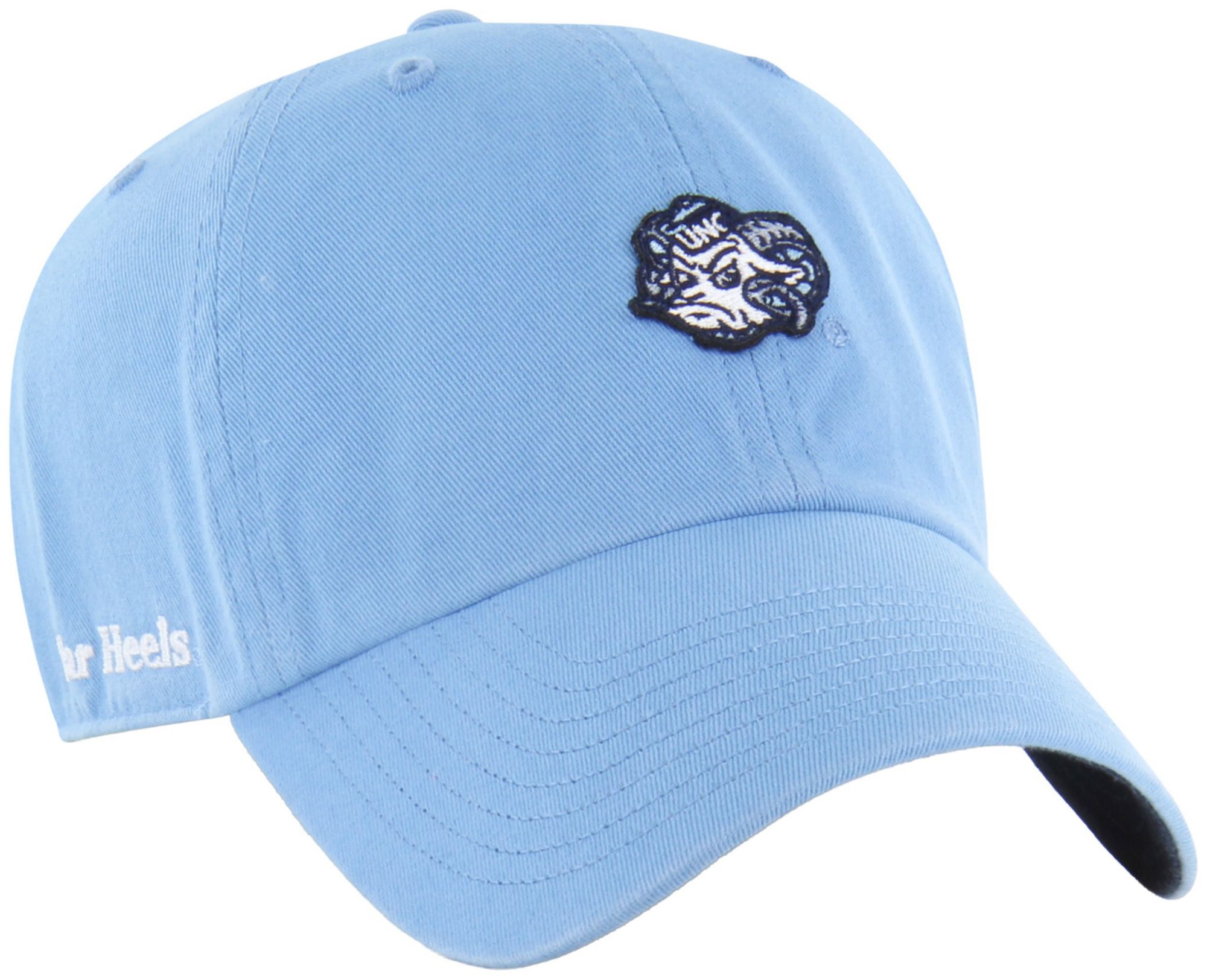 '47 Adult North Carolina Tar Heels Blue Micro Logo Clean Up Adjustable Hat