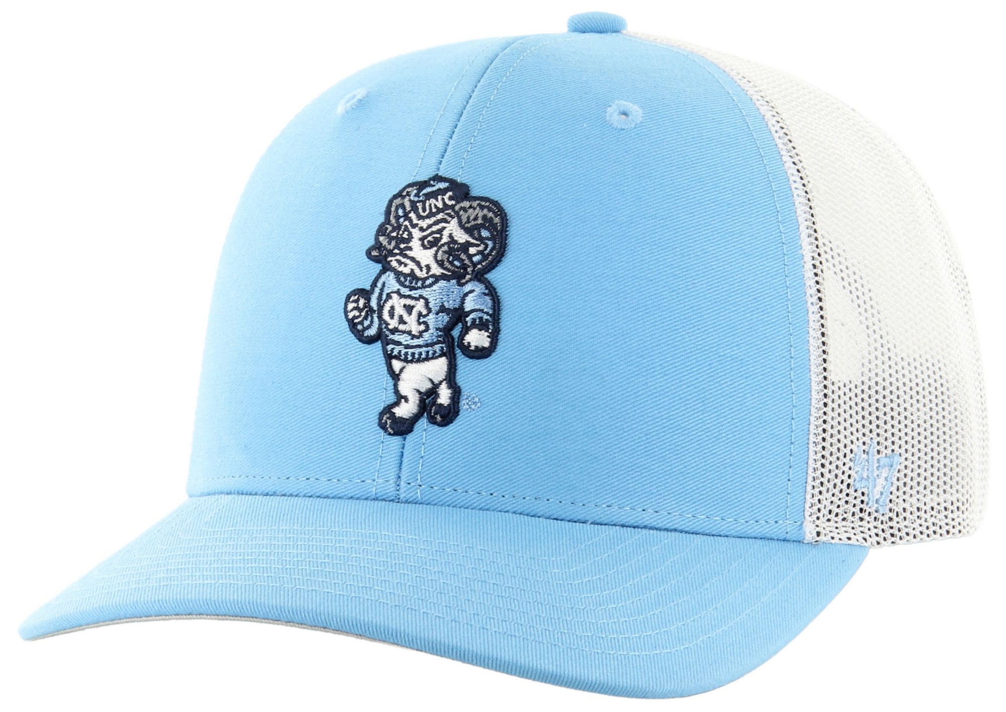 '47 Adult North Carolina Tar Heels Navy Logo Adjustable Trucker Hat
