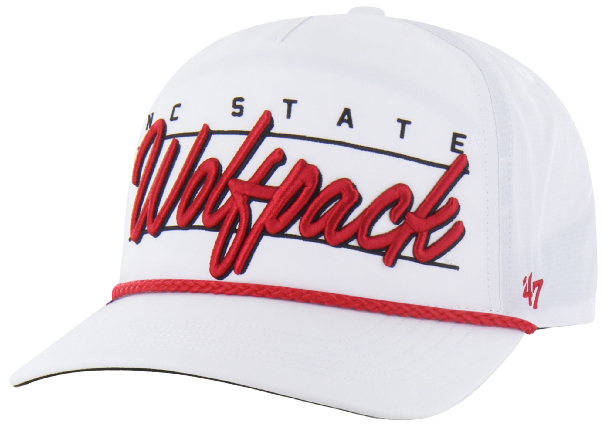 '47 Adult NC State Wolfpack White Brrr Condor Hitch Adjustable Hat
