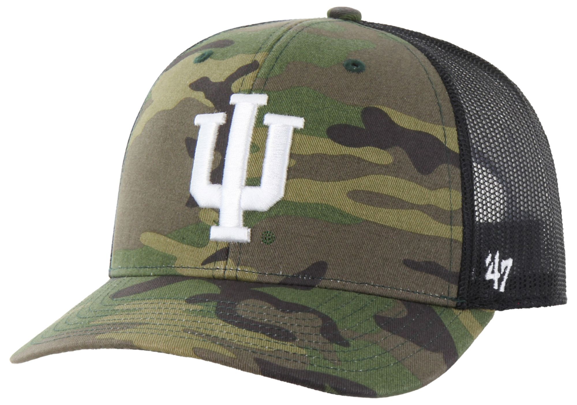 '47 Adult Indiana Hoosiers Camo Trucker Adjustable Hat