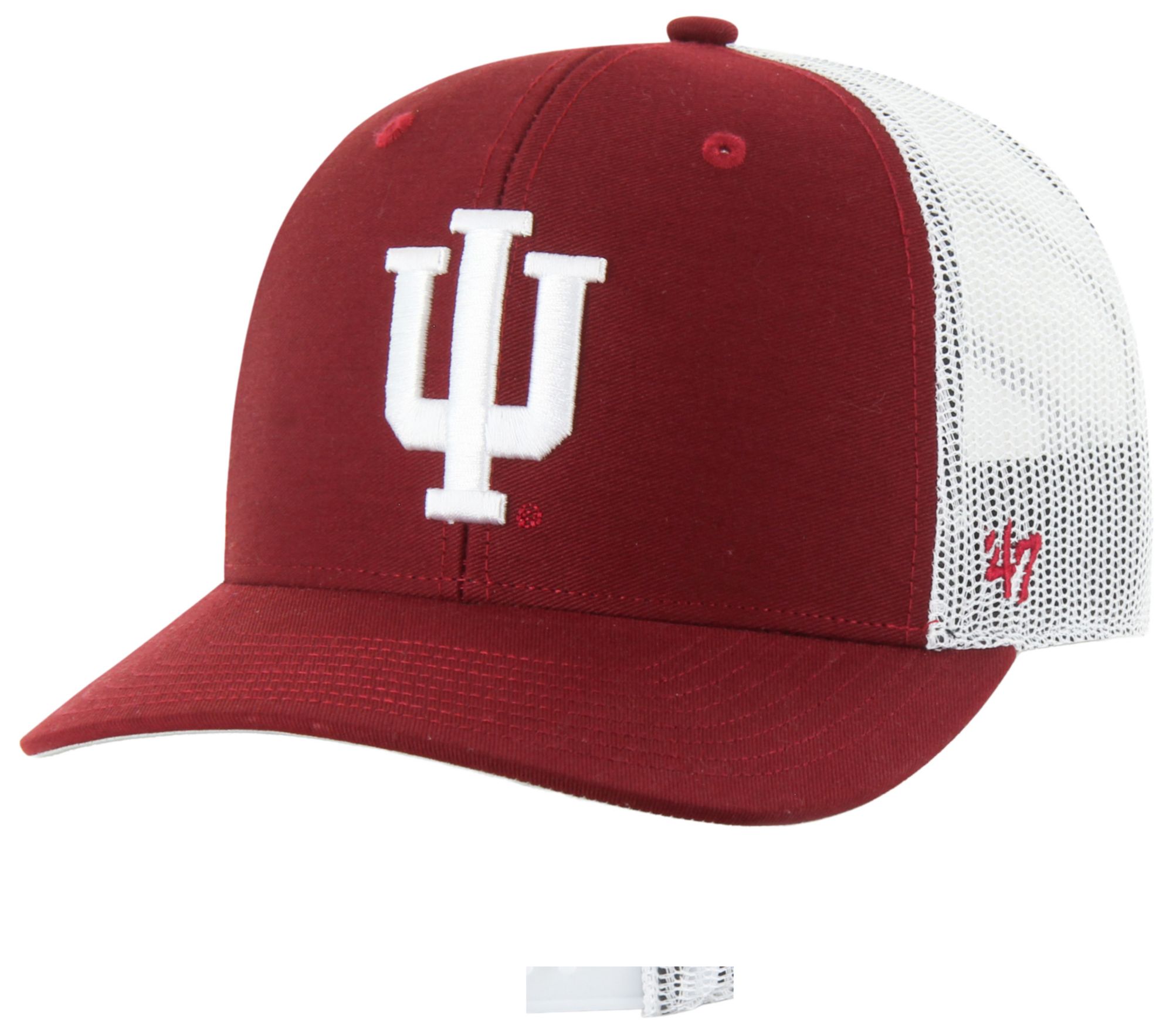 '47 Adult Indiana Hoosiers Red Logo Adjustable Trucker Hat