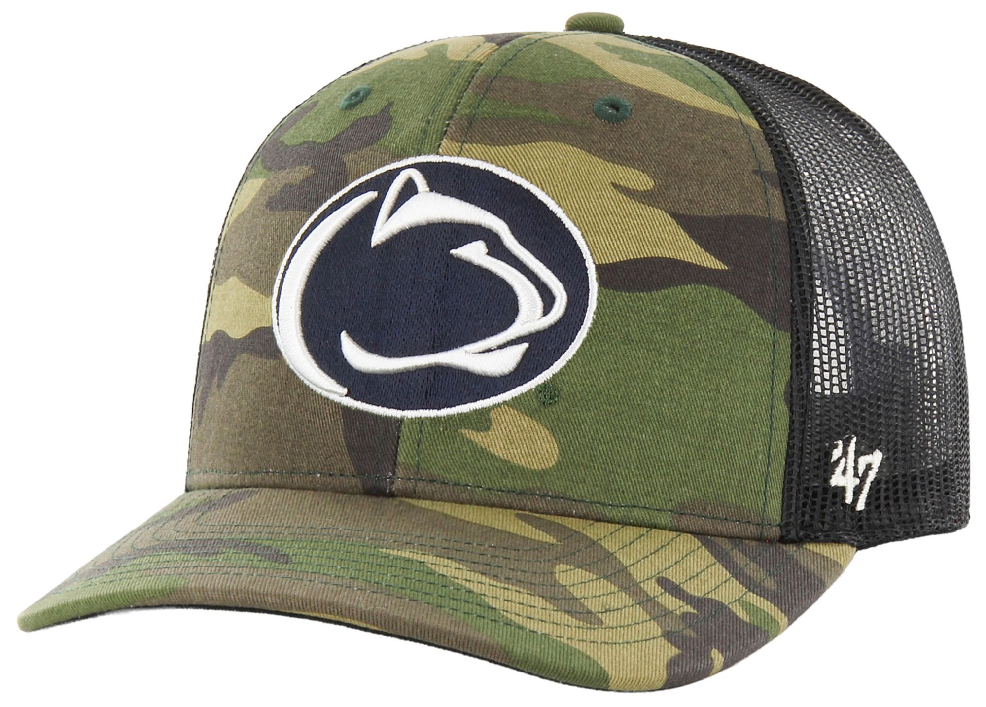 '47 Adult Penn State Nittany Lions Camo Trucker Adjustable Hat