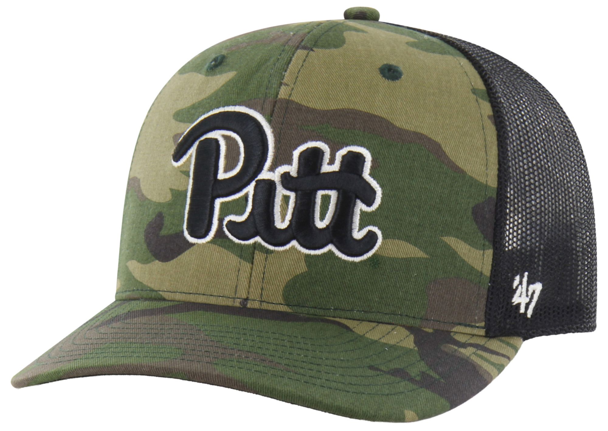 '47 Adult Pitt Panthers Camo Trucker Adjustable Hat