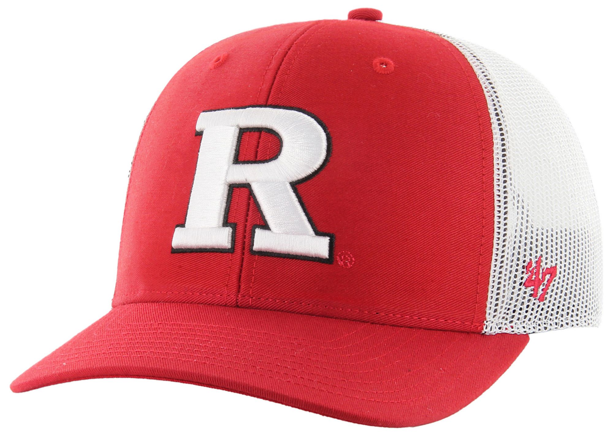 '47 Adult Rutgers Scarlet Knights Red Logo Adjustable Trucker Hat