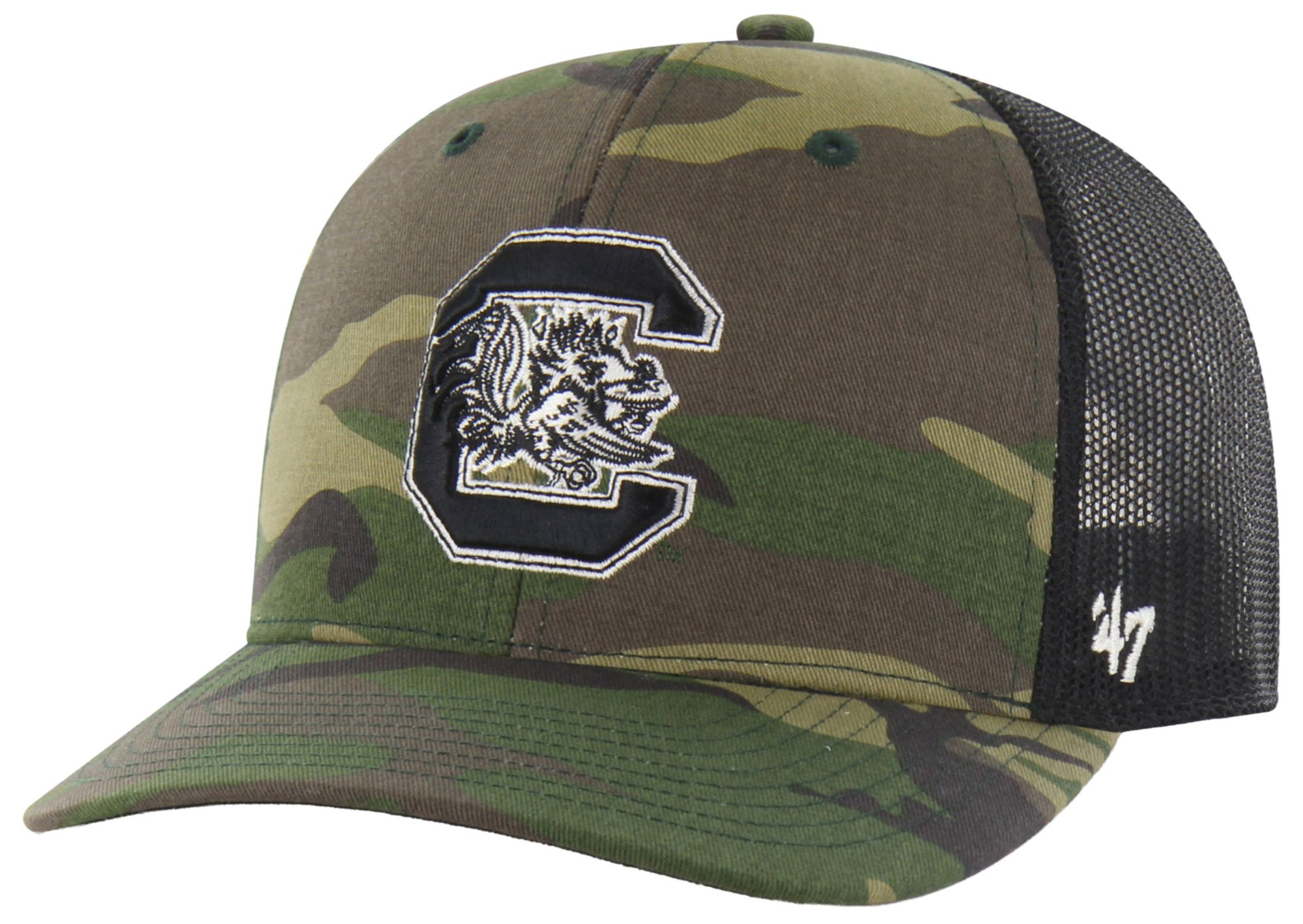 '47 Adult South Carolina Gamecocks Camo Trucker Adjustable Hat