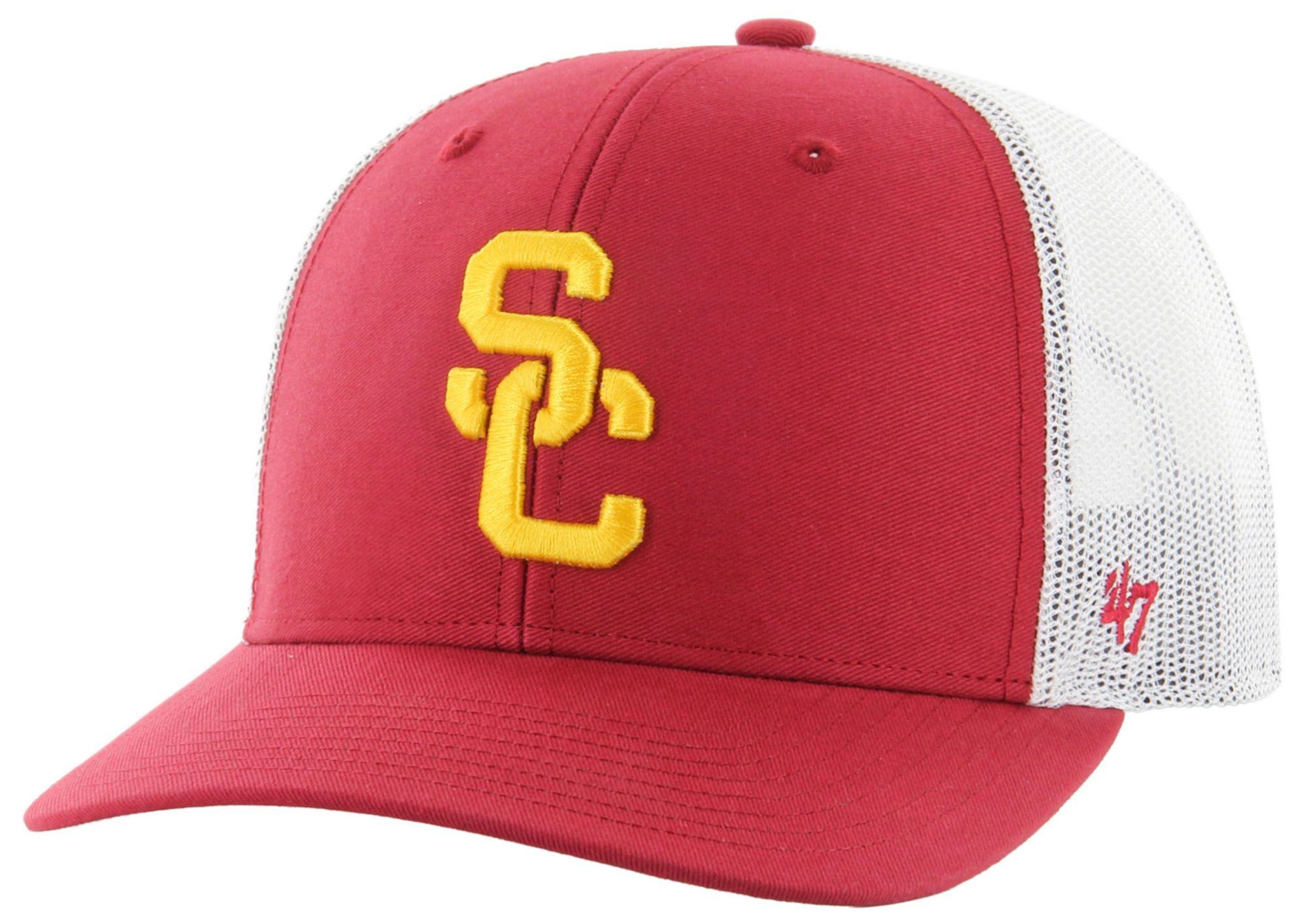 '47 Adult USC Trojans Red Logo Adjustable Trucker Hat