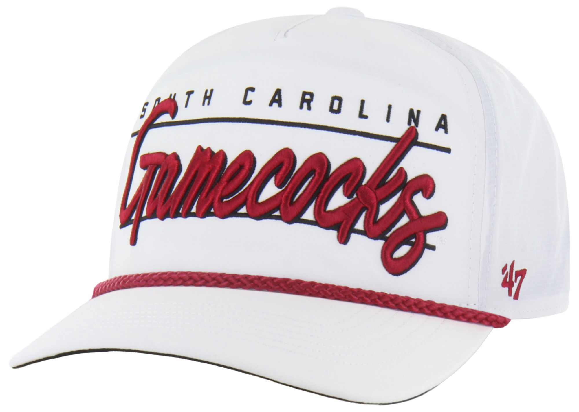 '47 Adult South Carolina Gamecocks White Brrr Condor Hitch Adjustable Hat