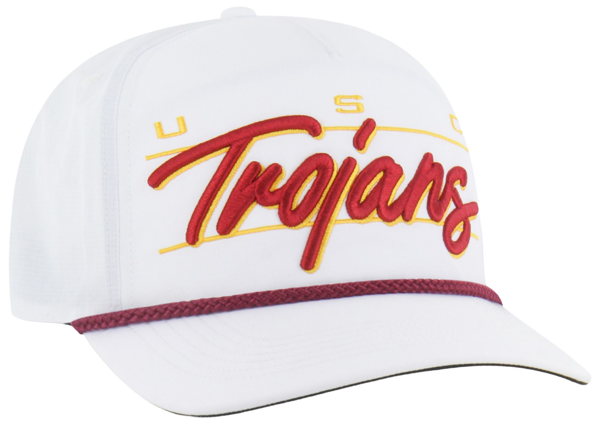 '47 Adult USC Trojans White Brrr Condor Hitch Adjustable Hat