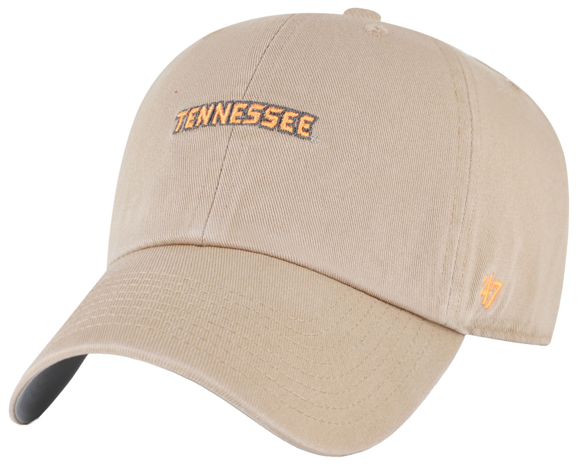 '47 Adult Tennessee Volunteers Khaki Baserunner Script Clean Up Adjustable Hat