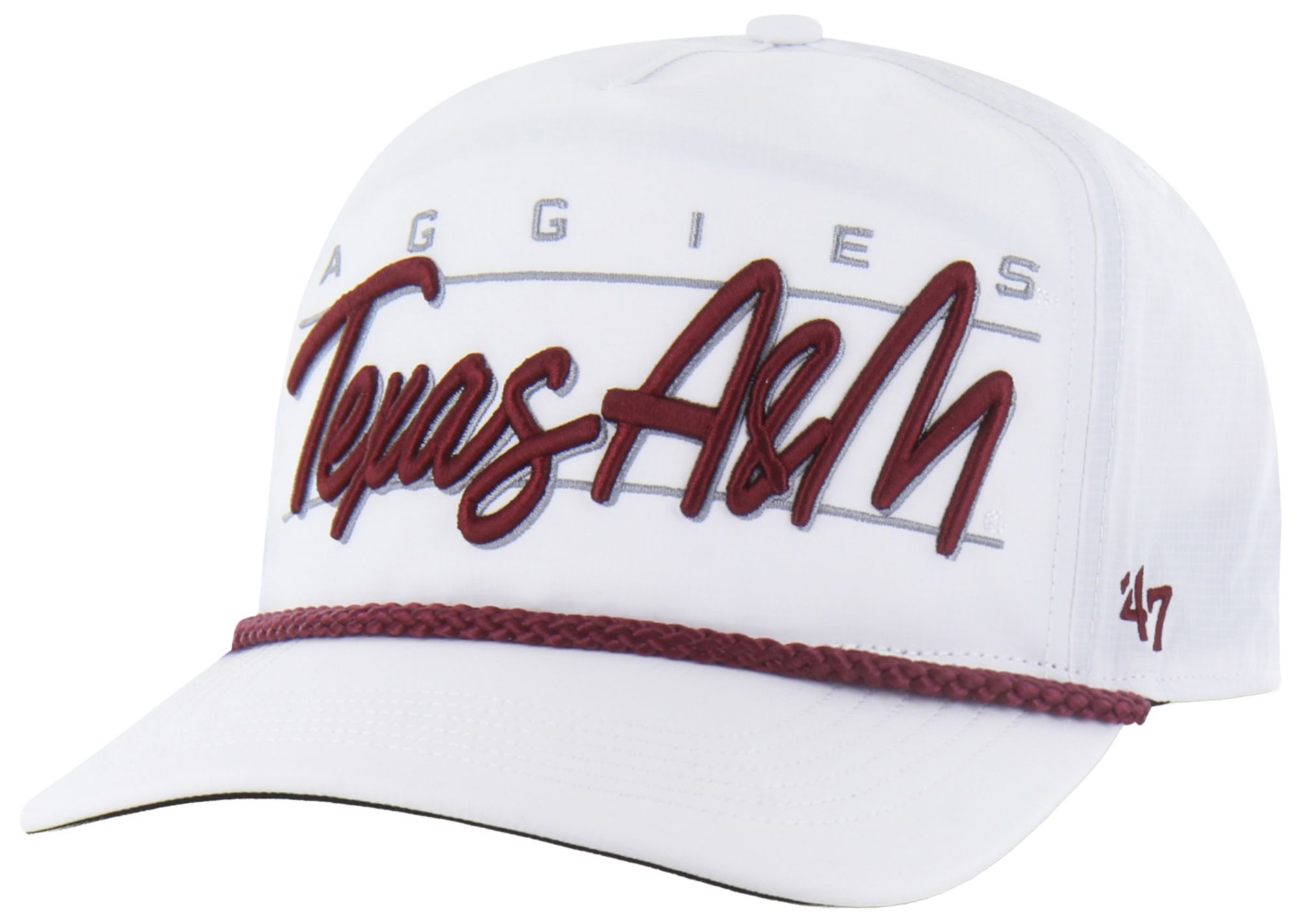 '47 Adult Texas A&amp;M Aggies White Brrr Condor Hitch Adjustable Hat